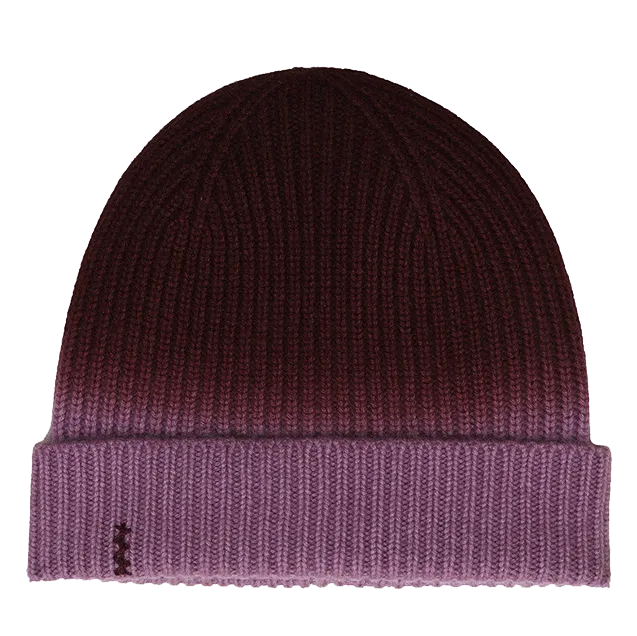 Bonnet en cachemire Prune