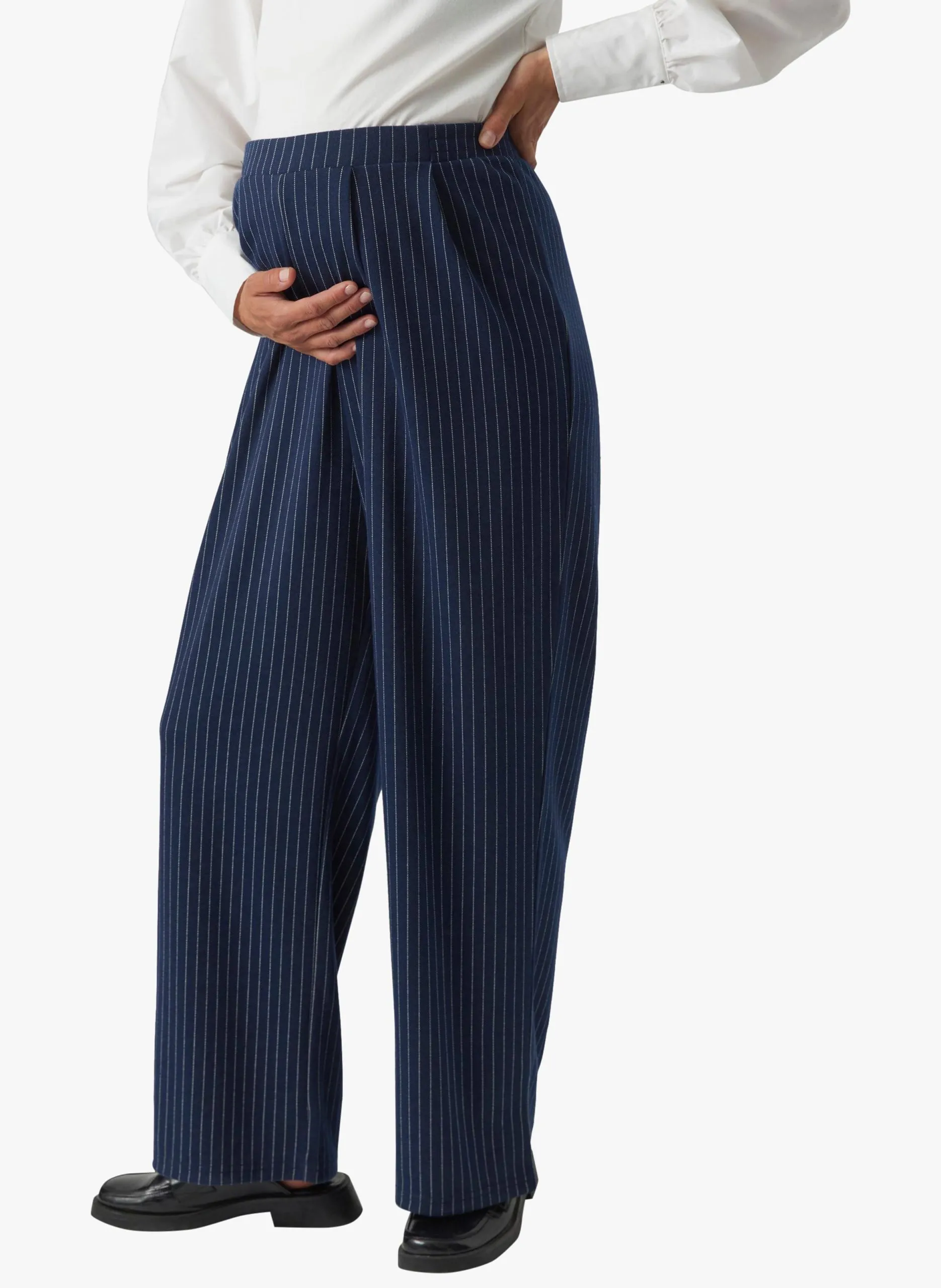 Pantalon de grossesse à rayures Bleu MIKKO