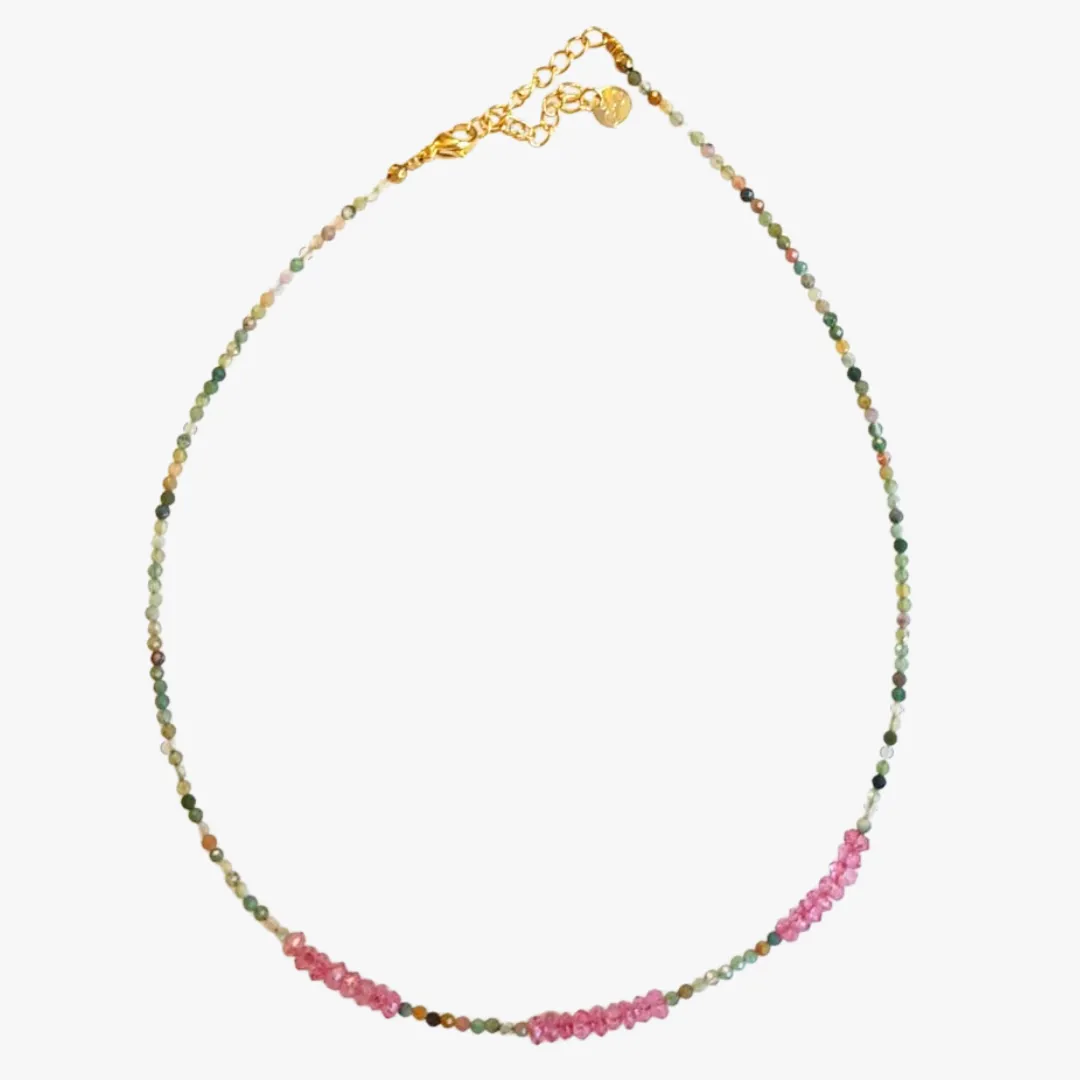Collier topaze rose Multicolore ANJALI