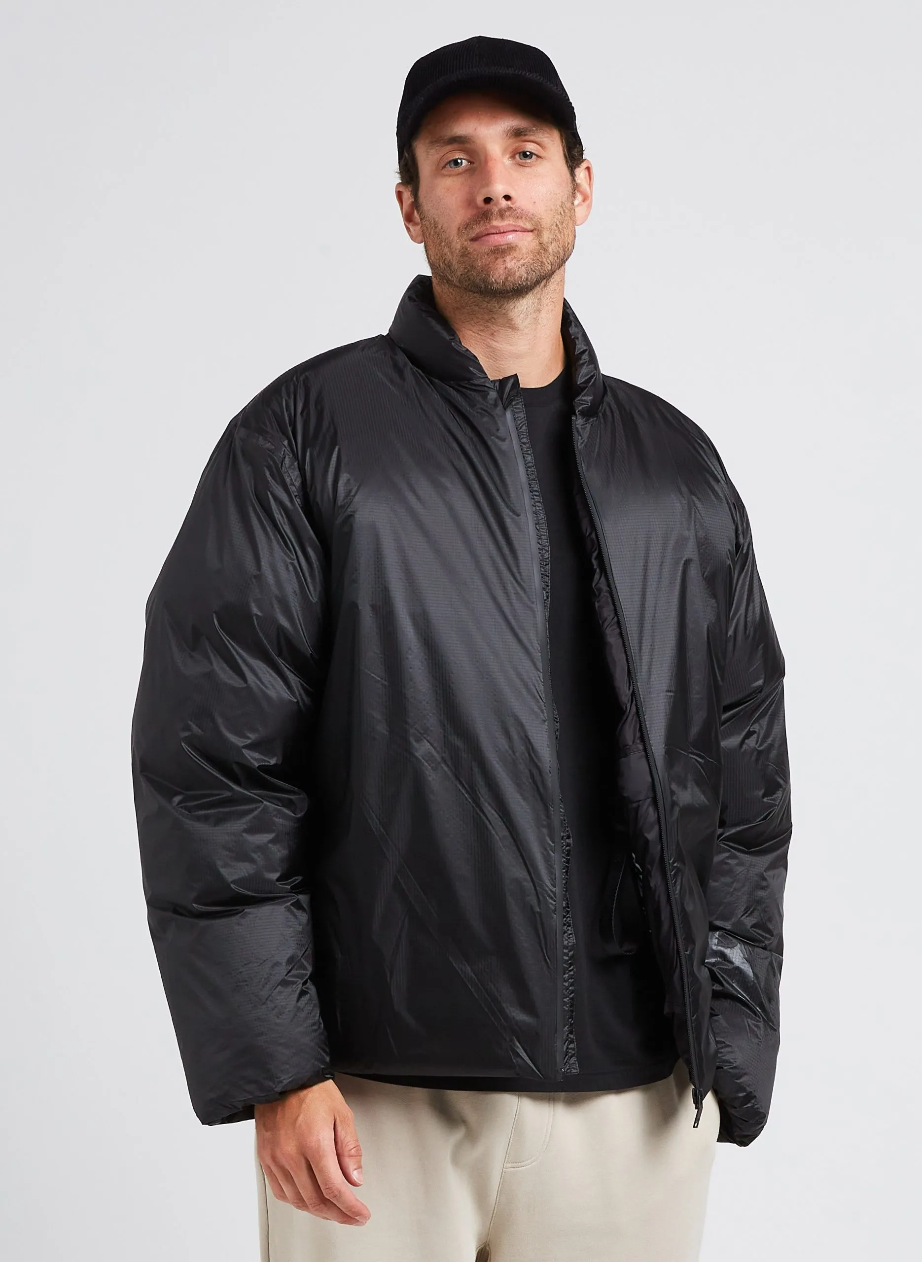 Doudoune ample Noir KEVO