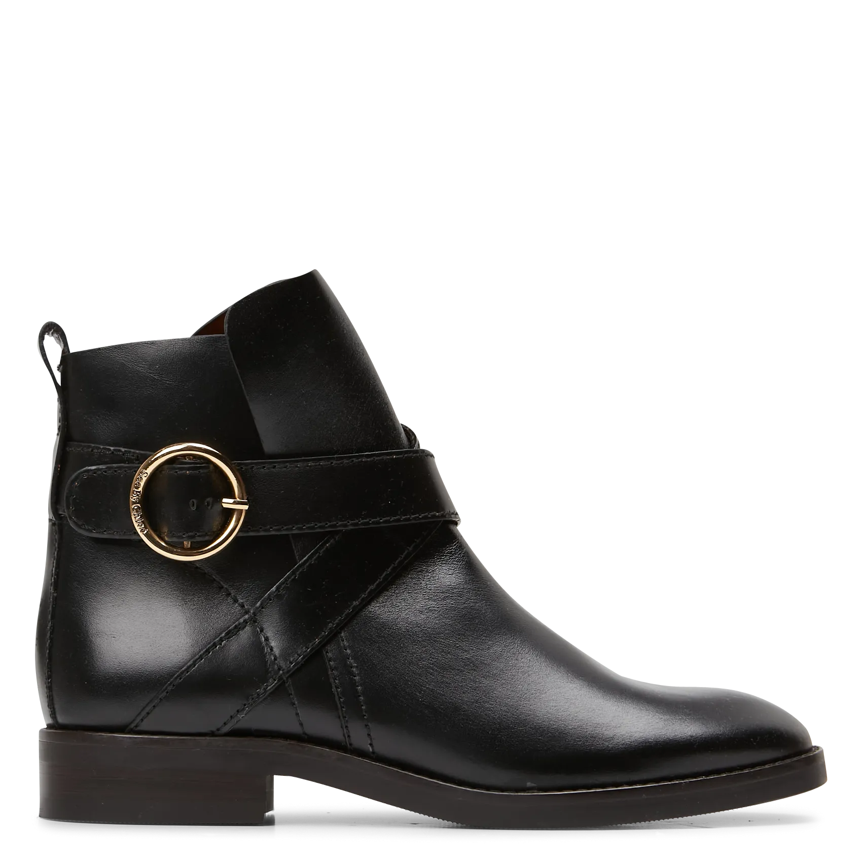 Bottines en cuir Noir LYNA