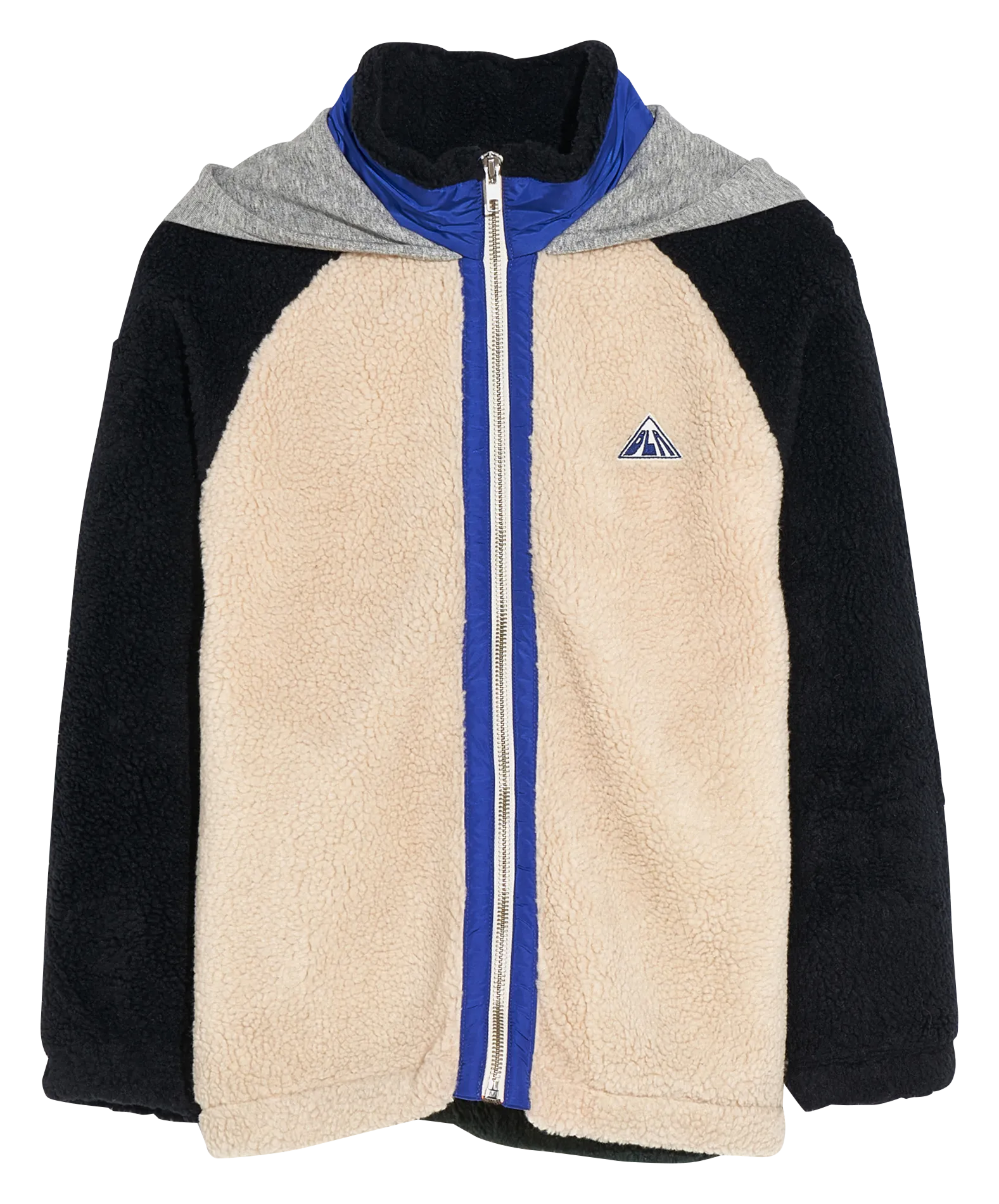 Veste col montant en sherpa à capuche Marron ALMOR