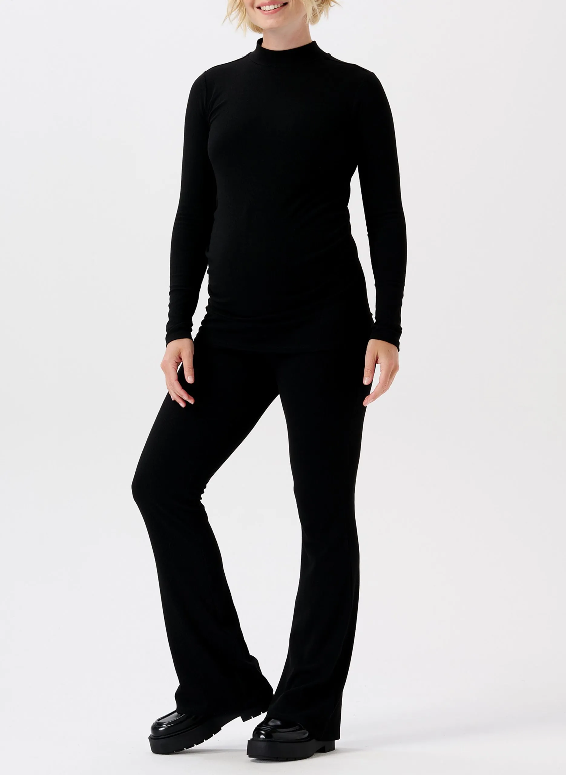 Pantalon évasé de grossesse Noir HEJA