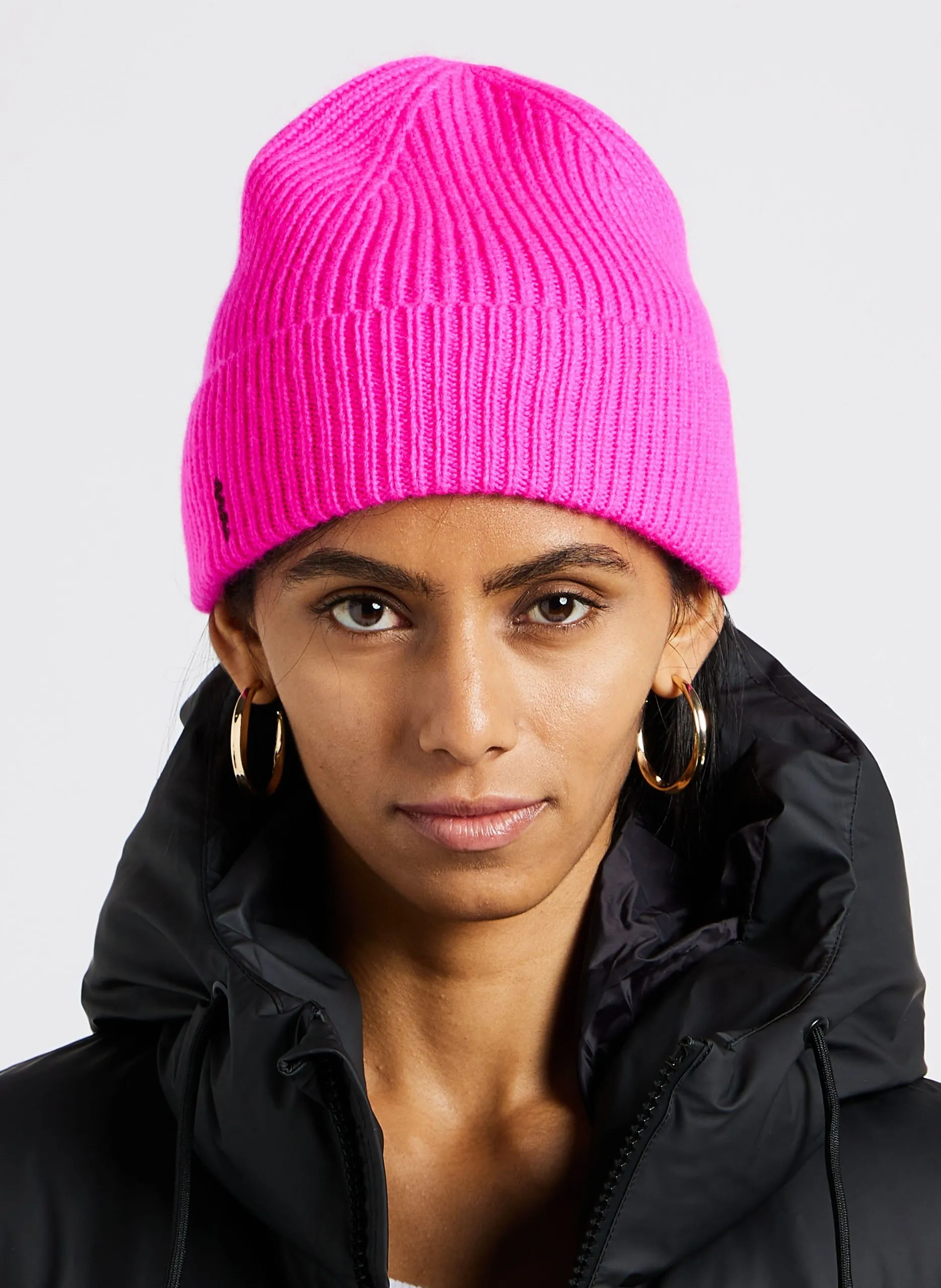 Bonnet en cachemire Rose