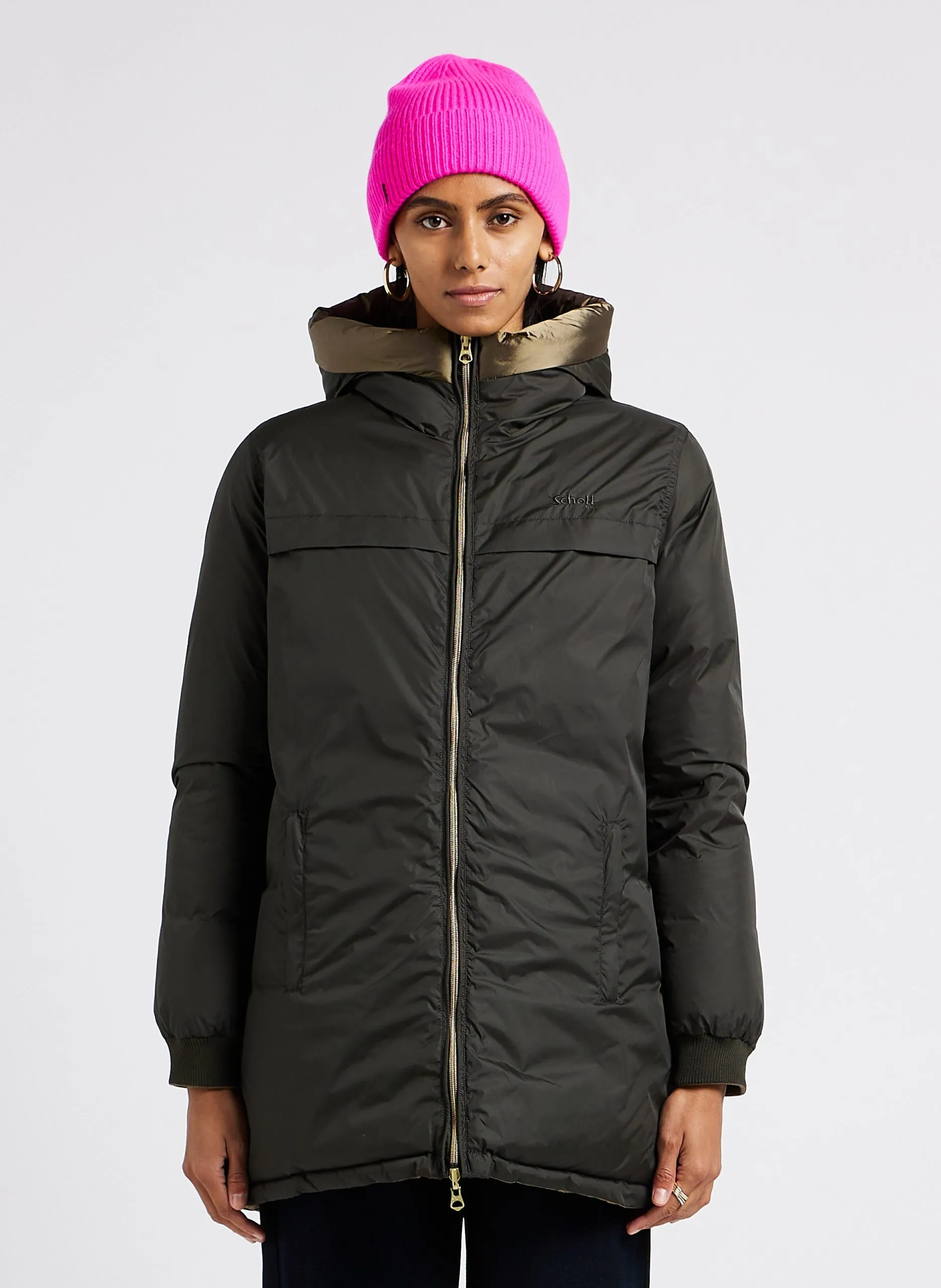 Doudoune à capuche Multicolore