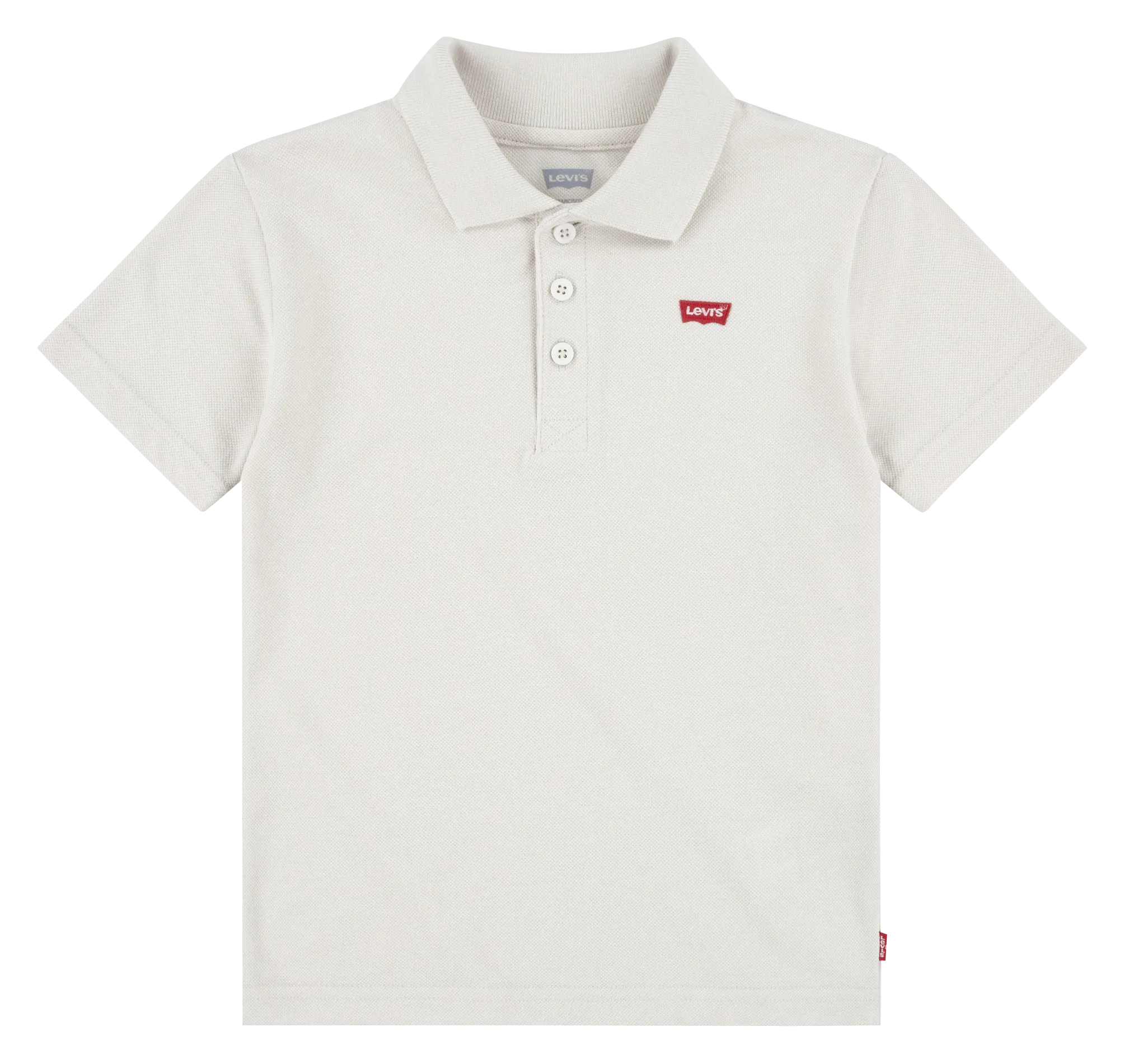 Polo fit col classique en coton mélangé Beige