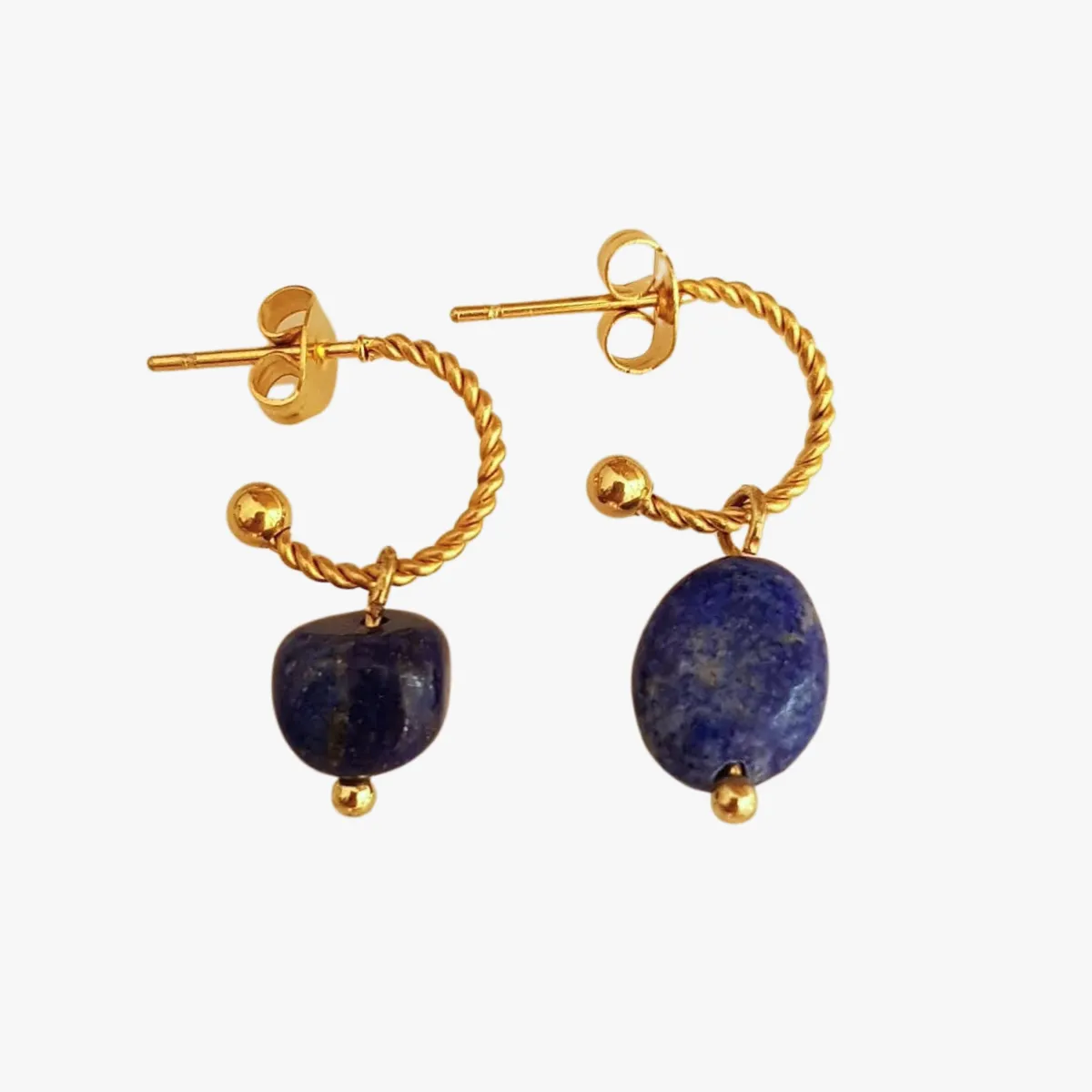 Boucles d'oreilles lapis lazuli Vert FAME