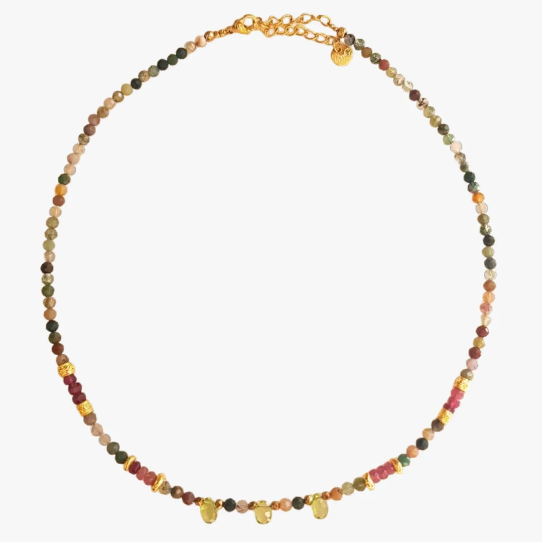 Collier agate indienne Multicolore SAROJINI