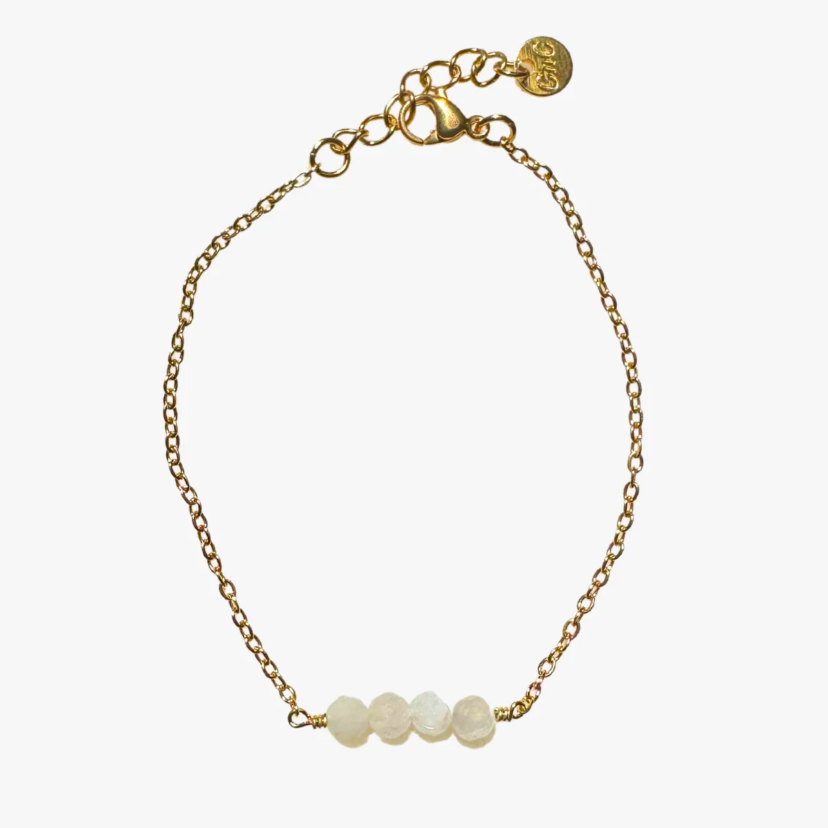 Bracelet pierre de lune Blanc CAMILLE