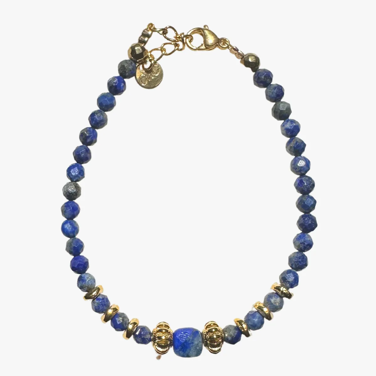 Bracelet lapis lazuli Bleu CHIPS
