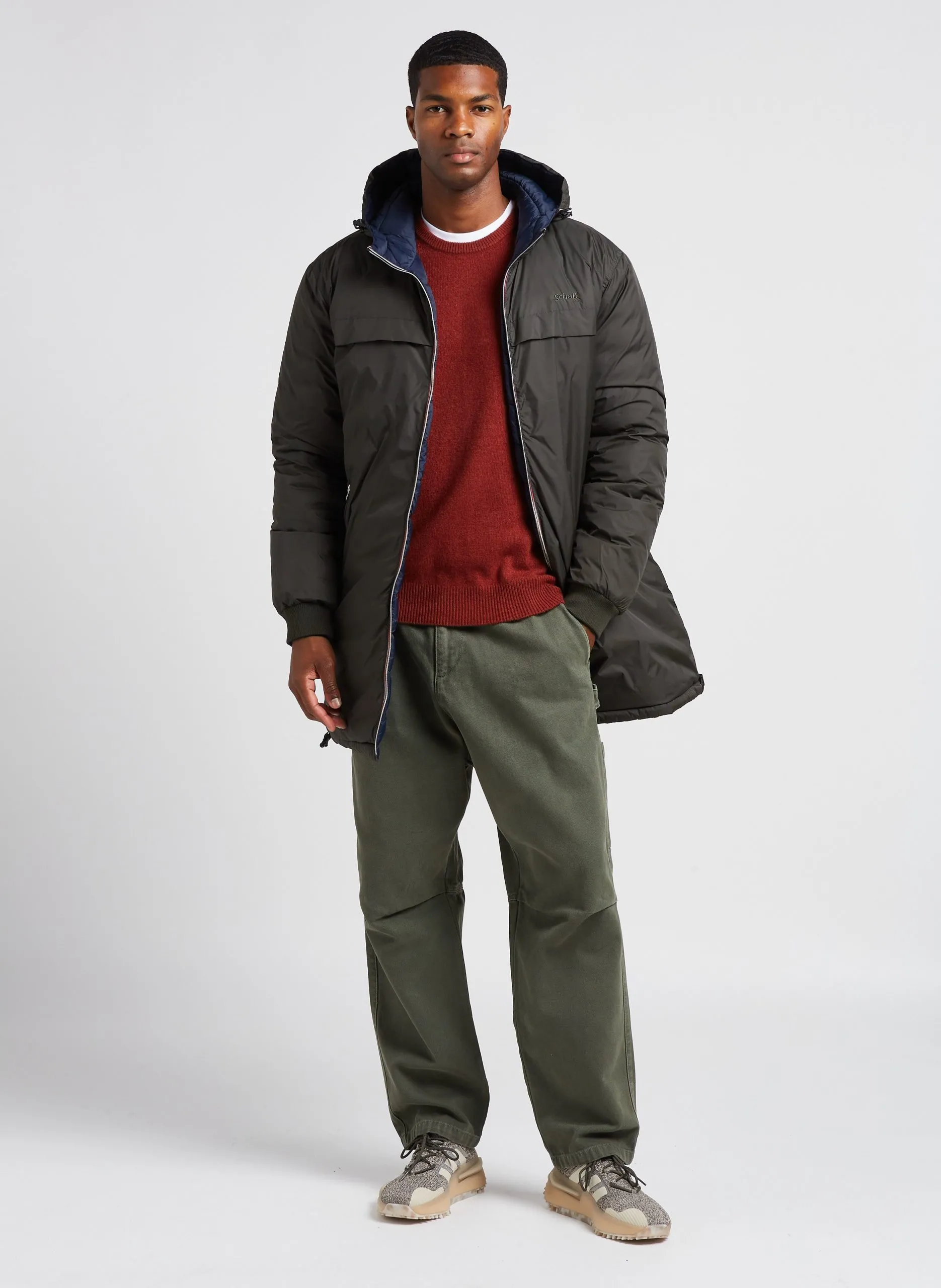 Doudoune réversible à capuche Multicolore