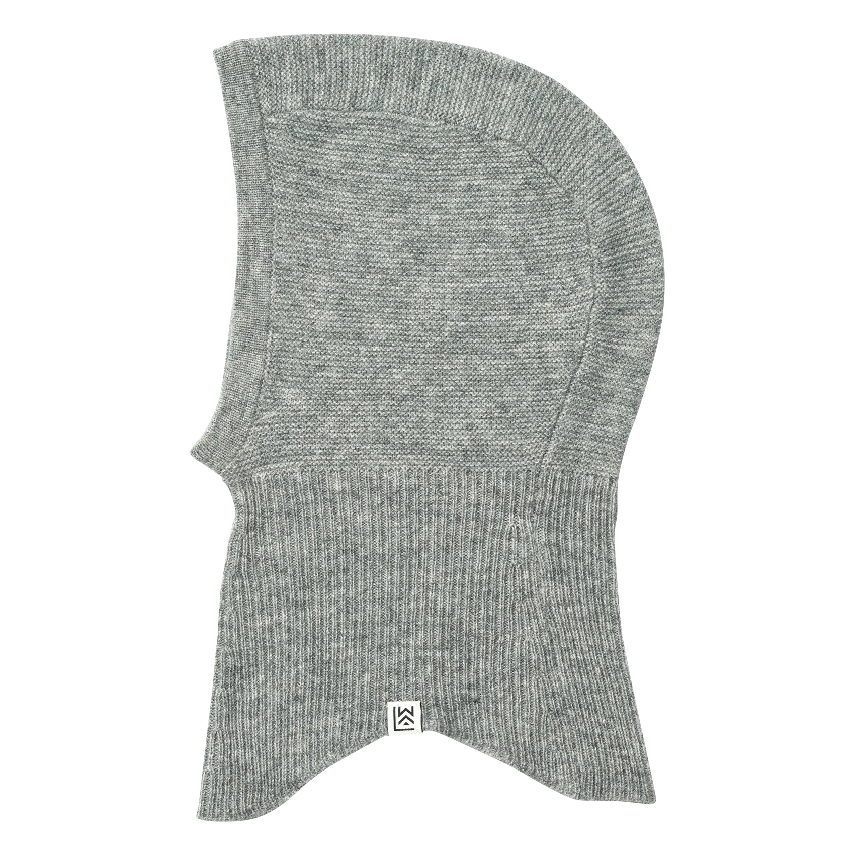 Cagoule en coton bio et laine recyclée Gris ARIAN