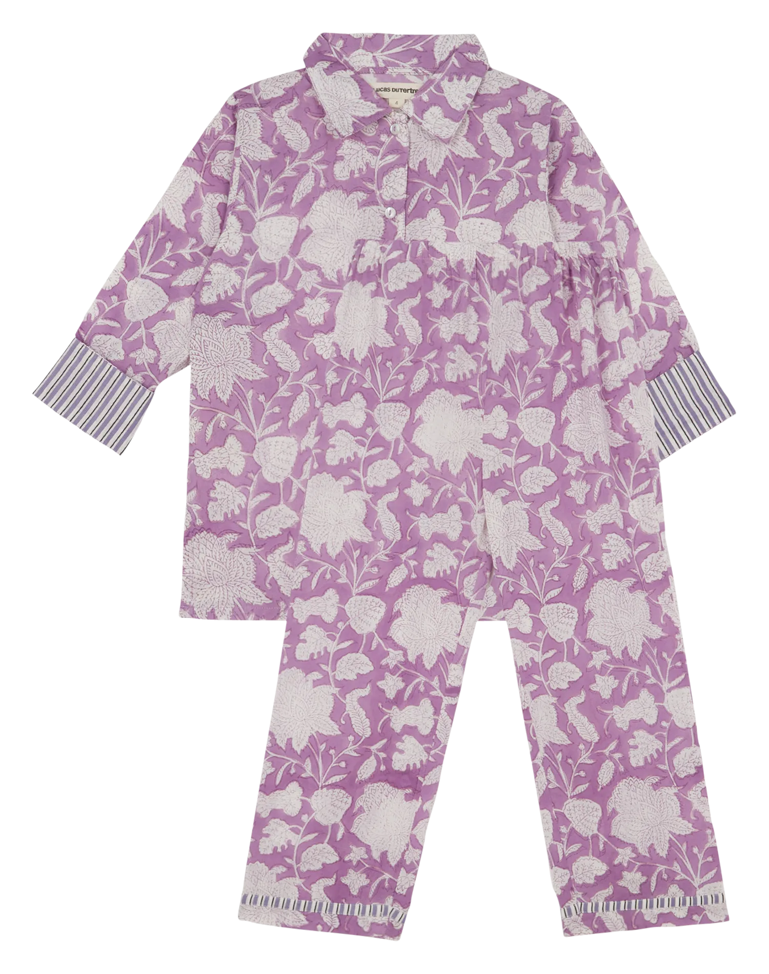 Pyjama imprimé en coton - 15 ANS - EDITION LIMITEE Violet