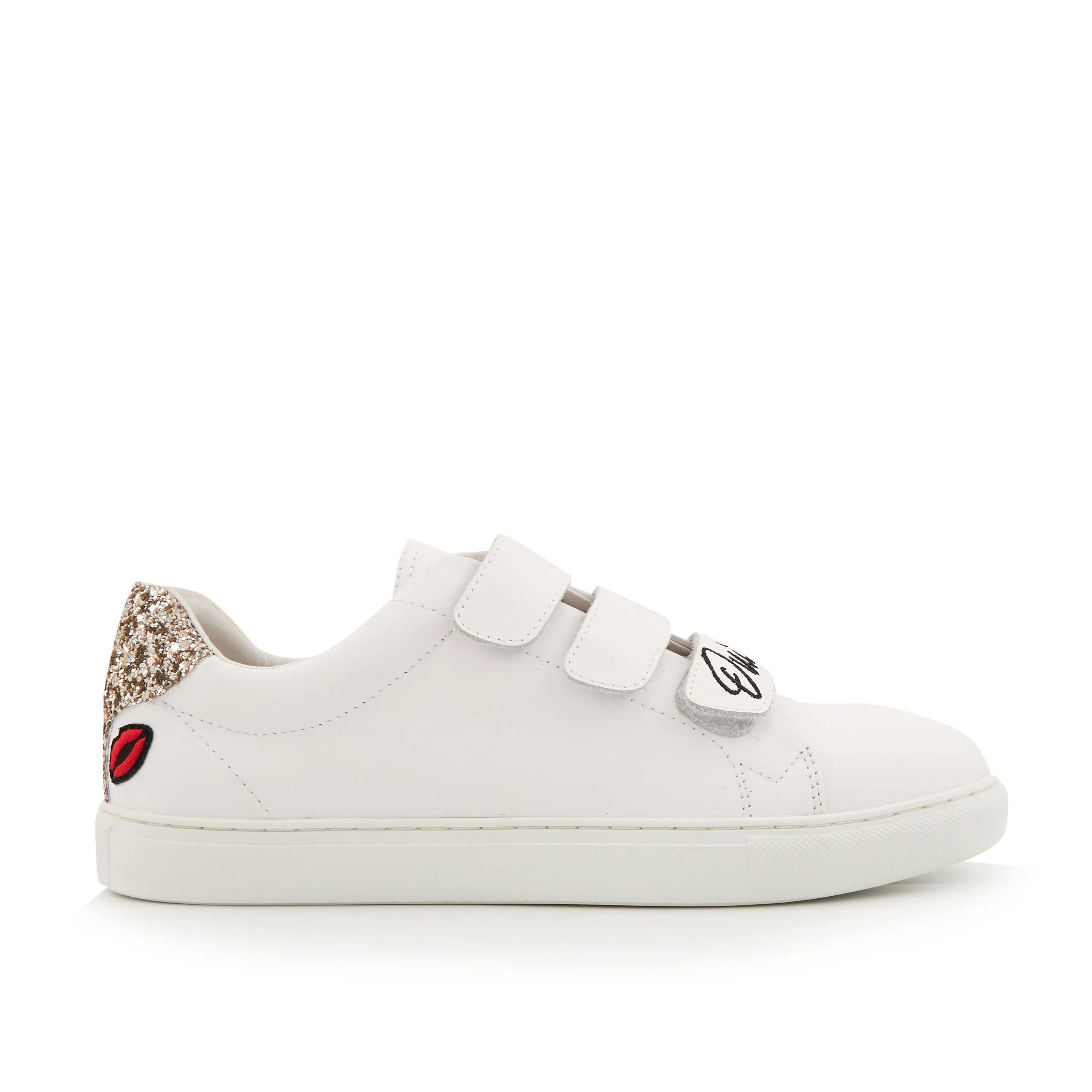 Sneakers en cuir Blanc EDITH POUR LA VIE