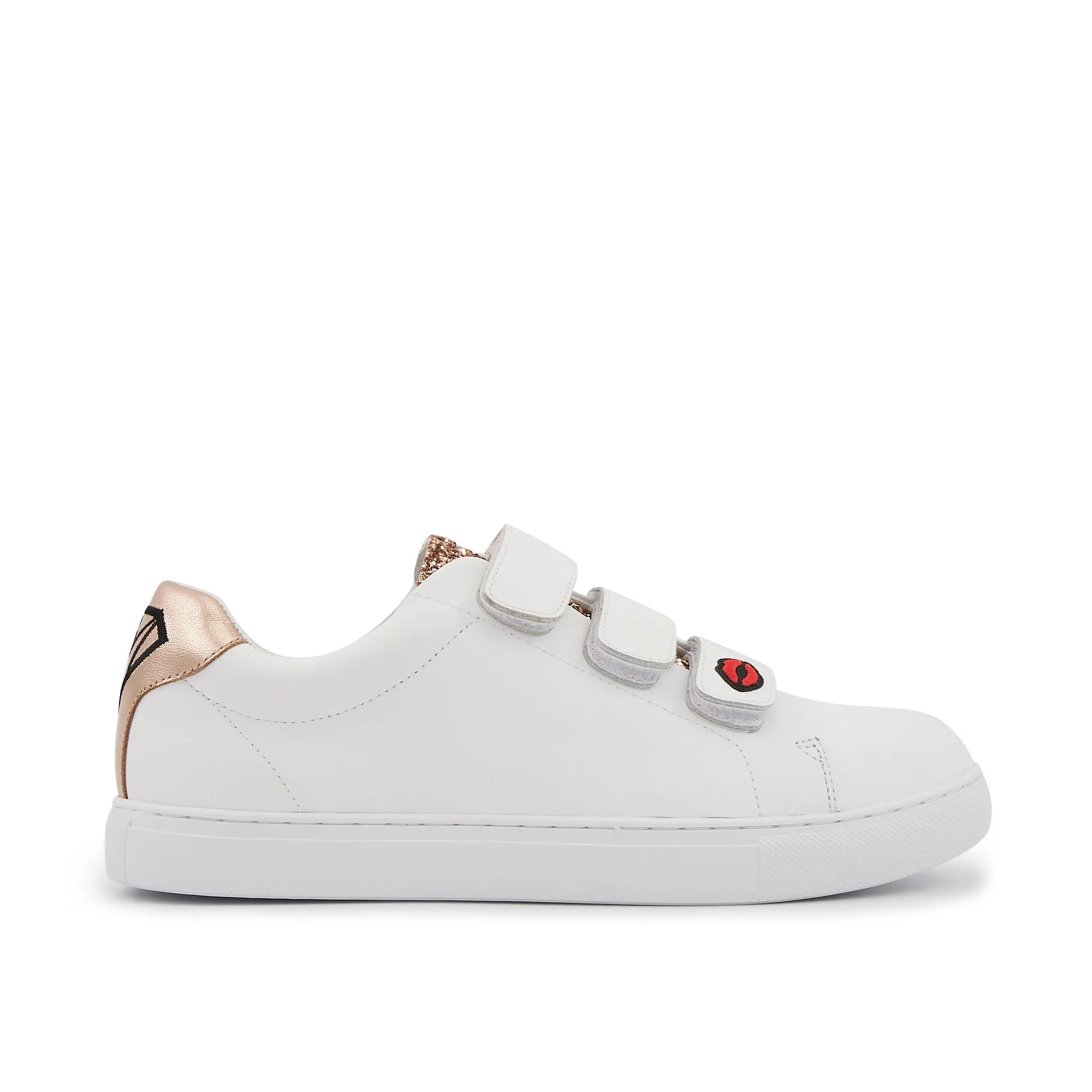 Sneakers en cuir Blanc EDITH SUPER MOM