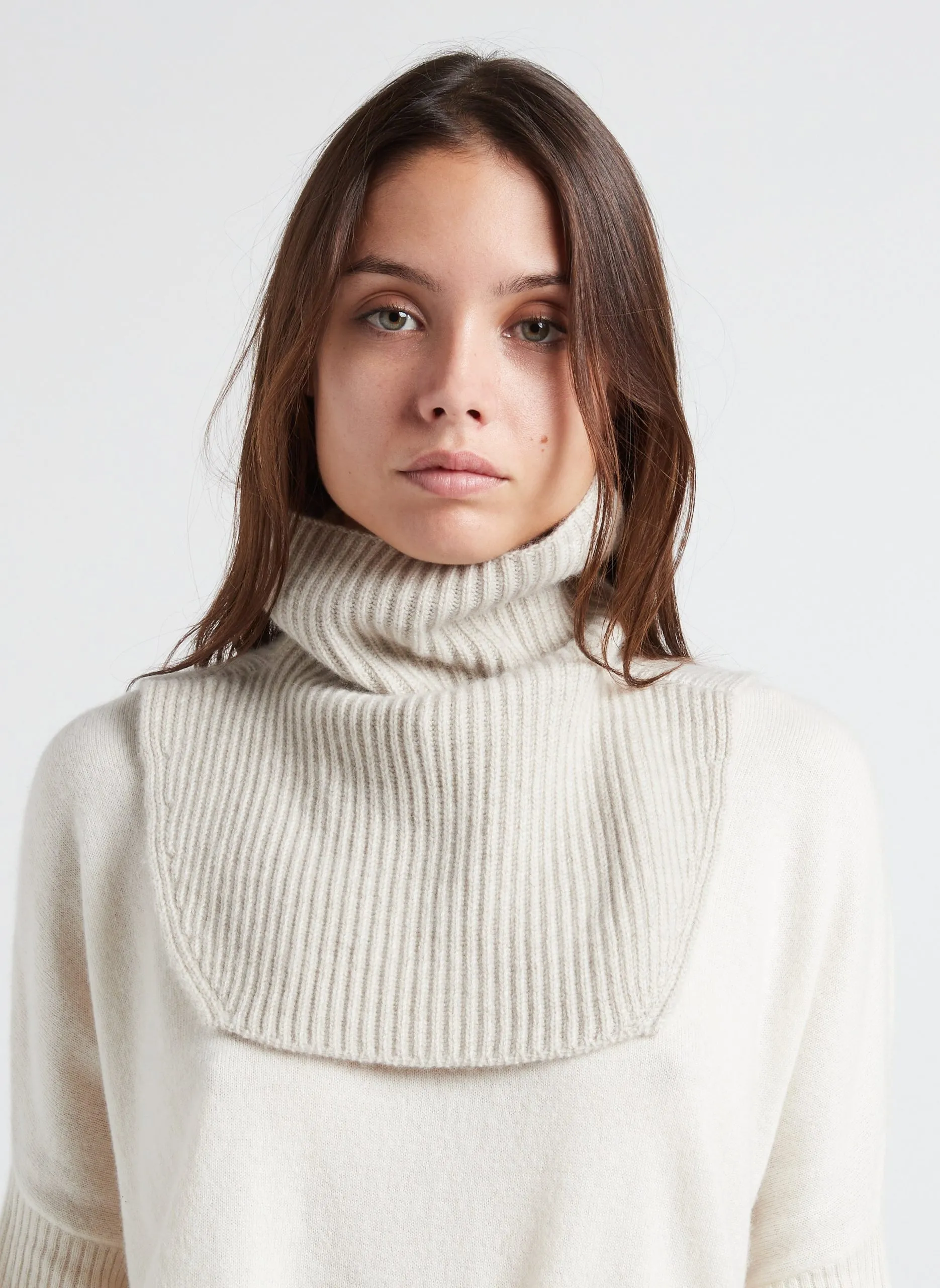 Col en cachemire Beige KEELIN