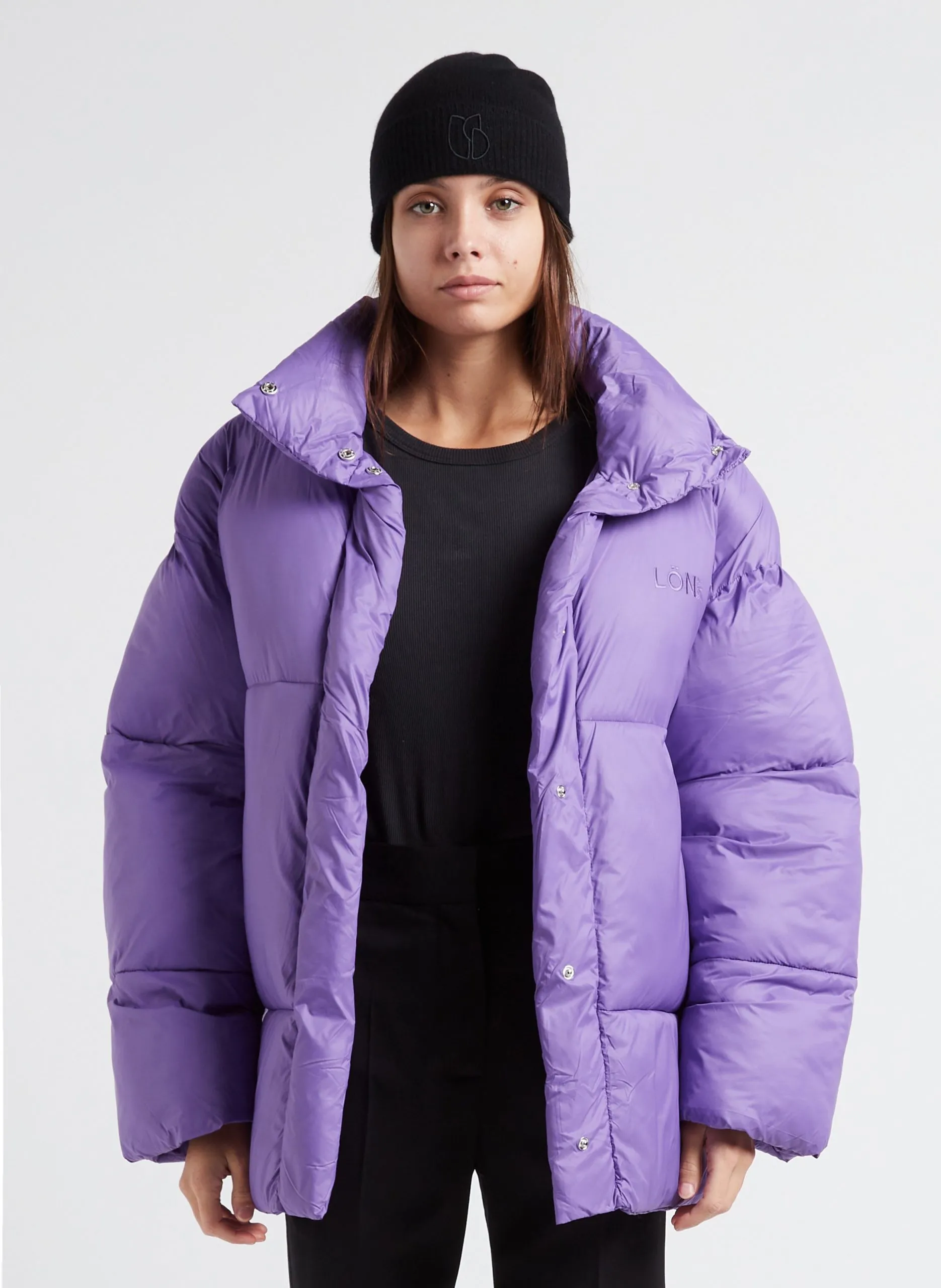 Doudoune col montant matelassée Violet BELMOORE