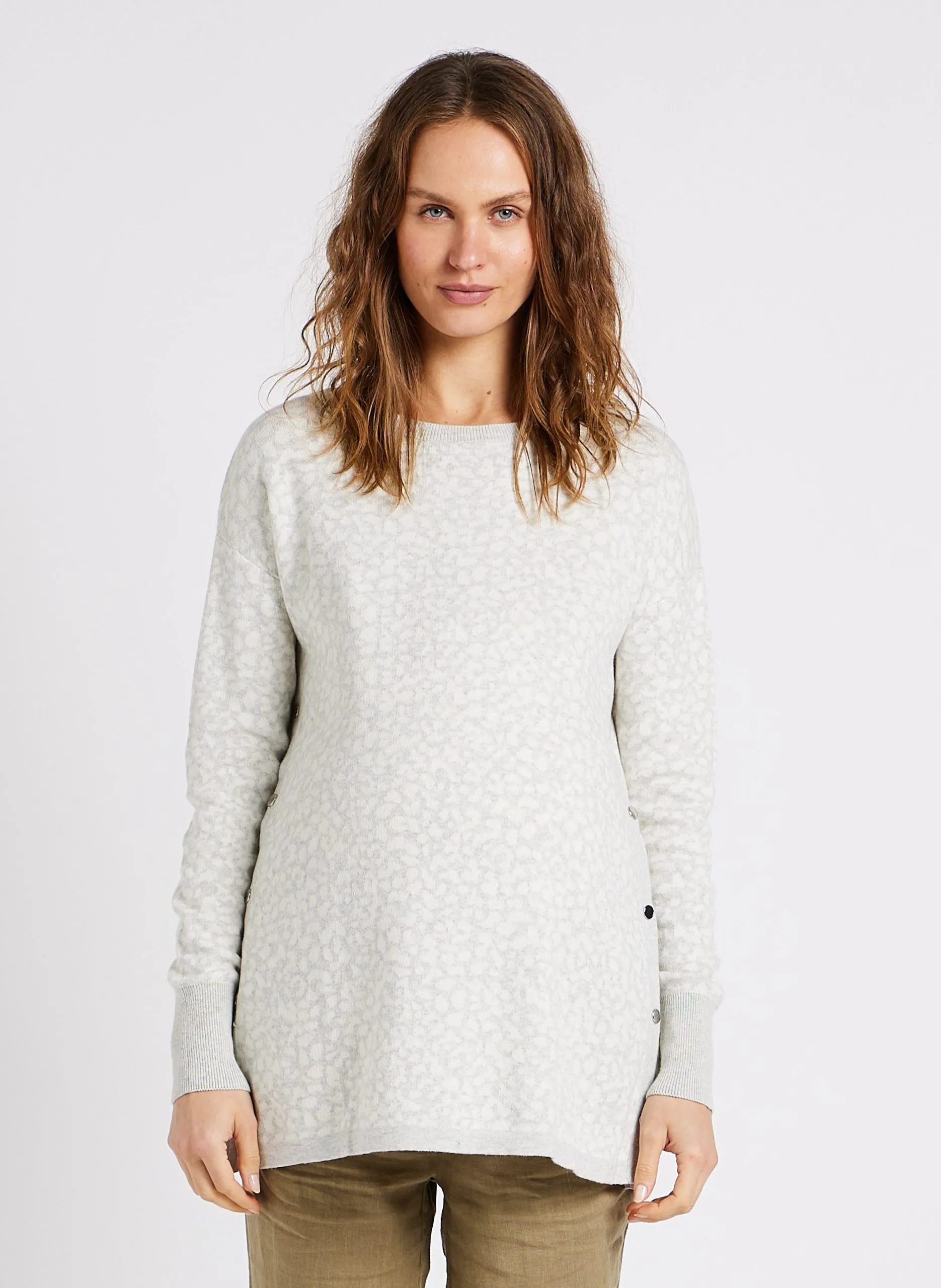 Pulls assortis imprimés en coton Gris DALE