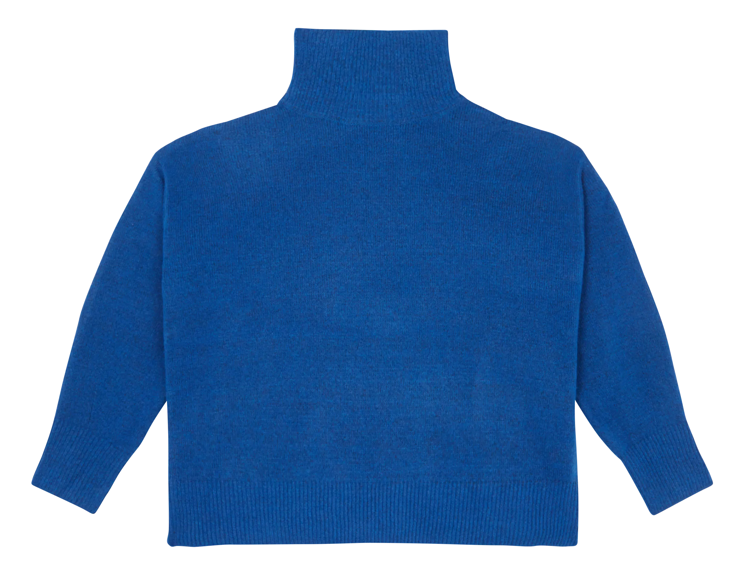 Pull oversize col montant Bleu