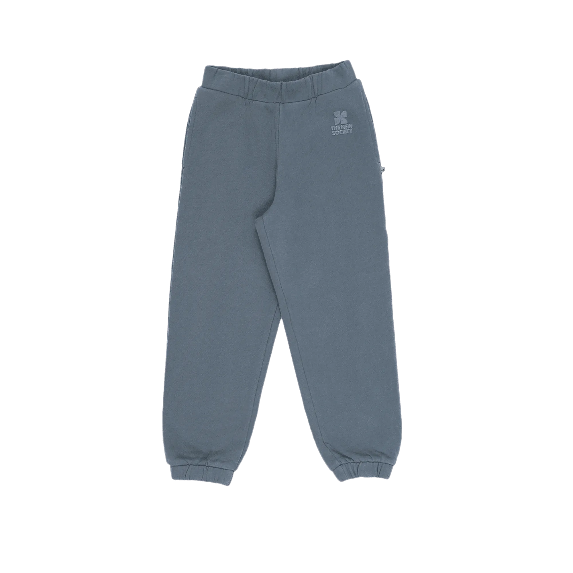 Jogging sérigraphié en coton Bleu AMARA