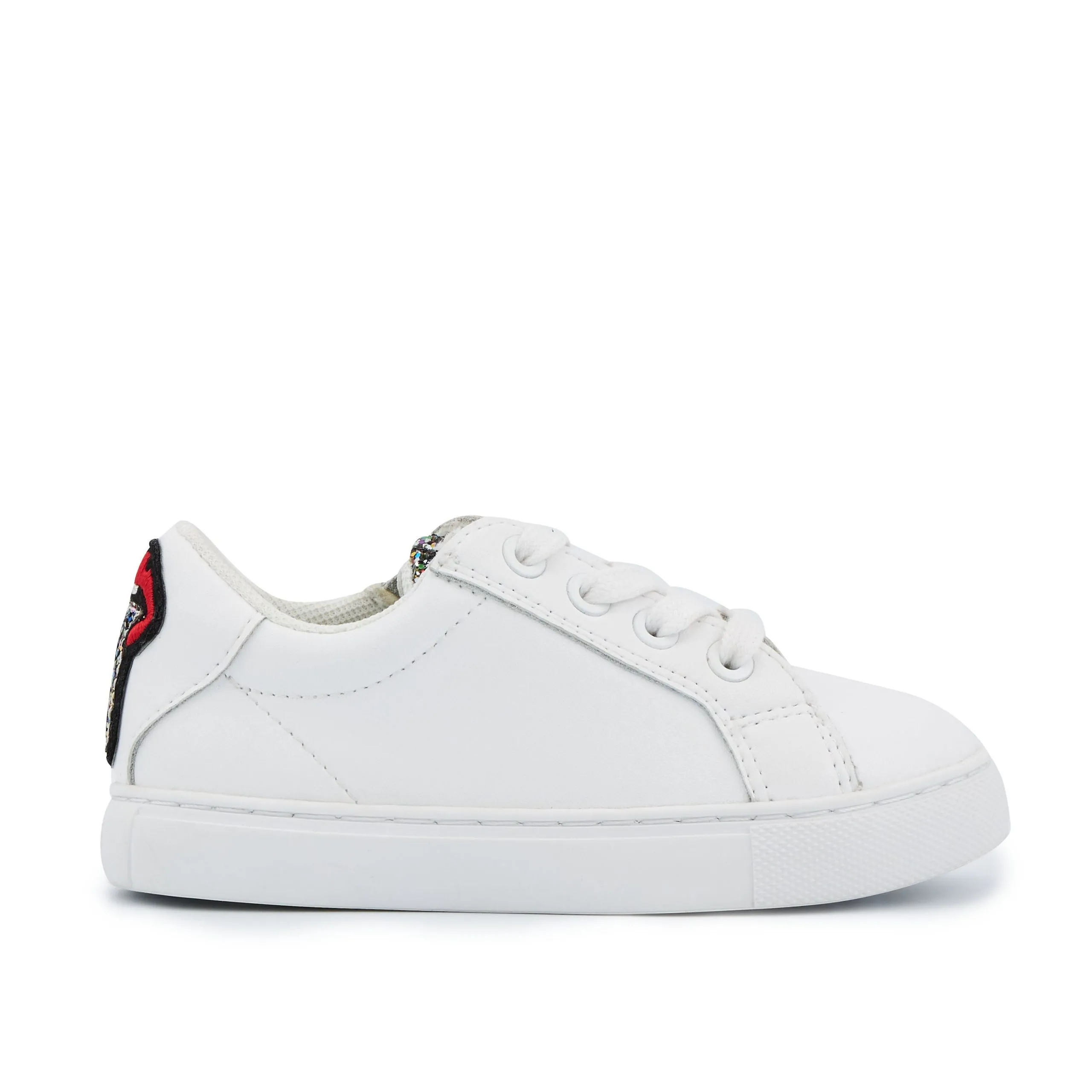 Sneakers en cuir Blanc MINI SIMONE TONGUE