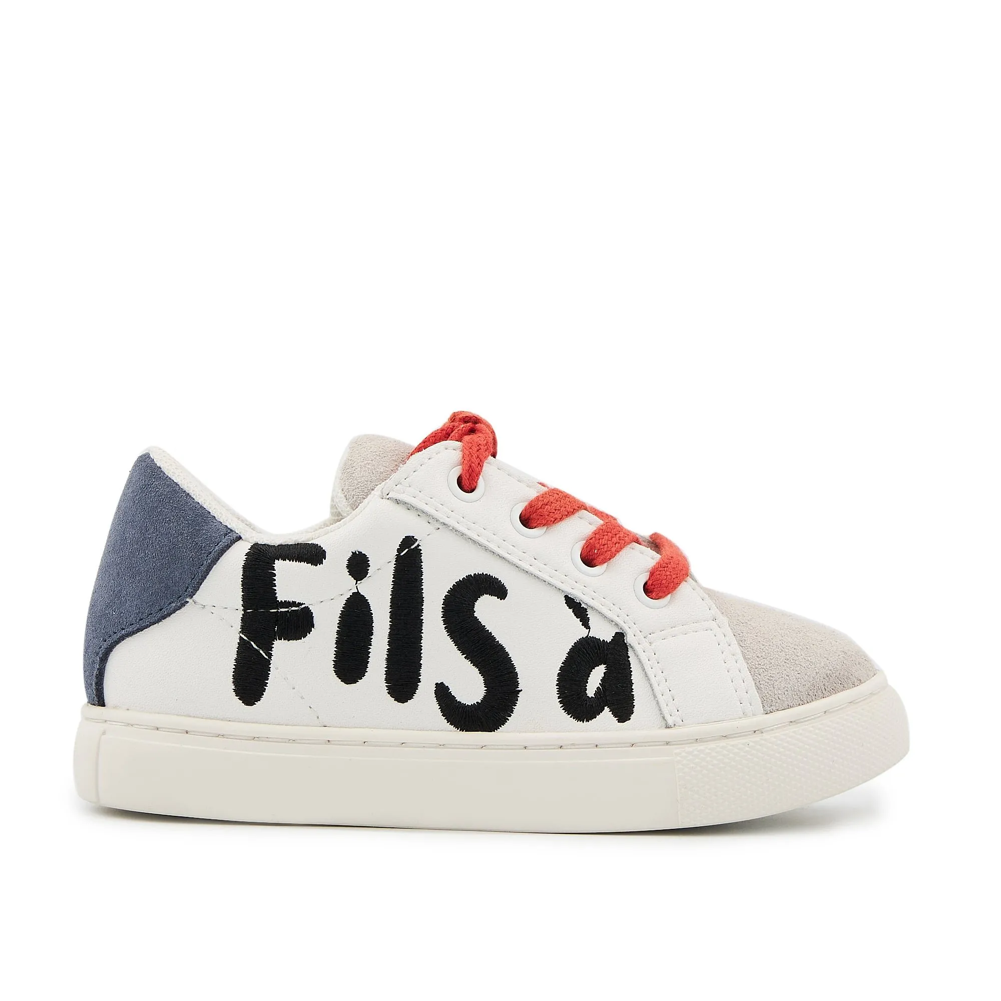 Sneakers en cuir Blanc MINI SIMONE FILS À MAMAN