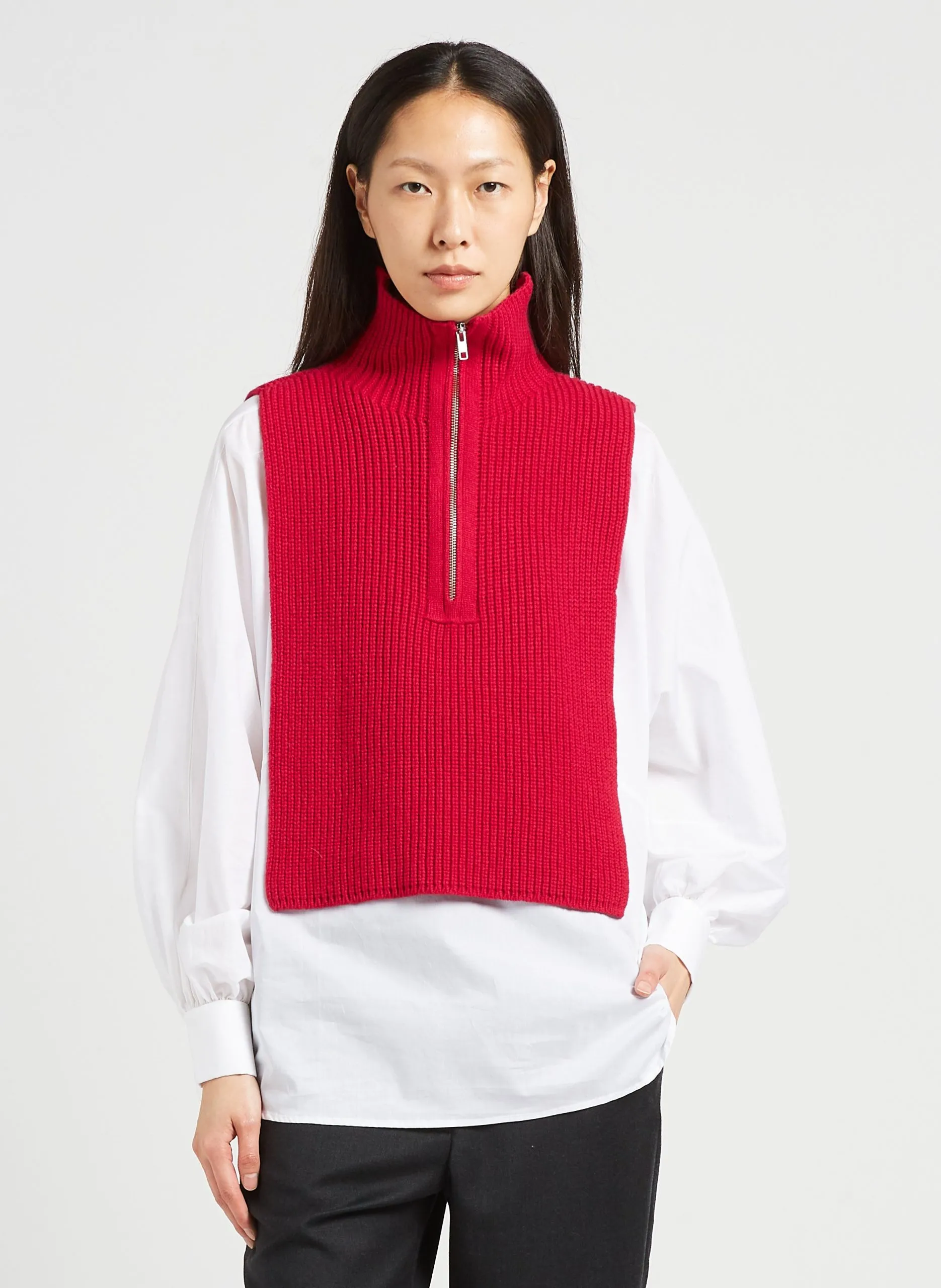 Col amovible en laine Rose KAY