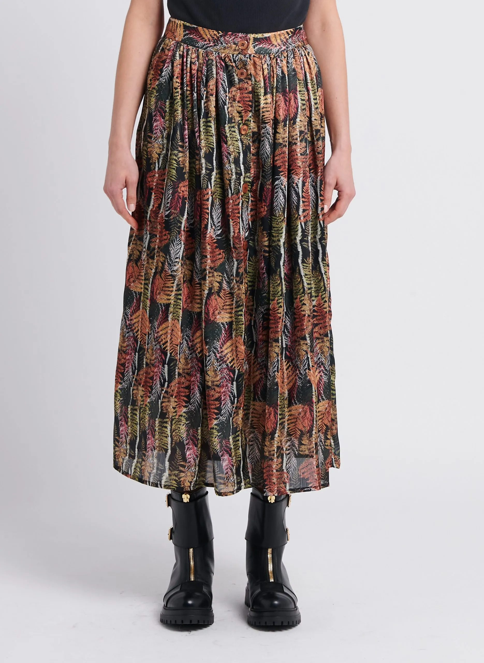 Jupe longue imprimée Multicolore ORSO