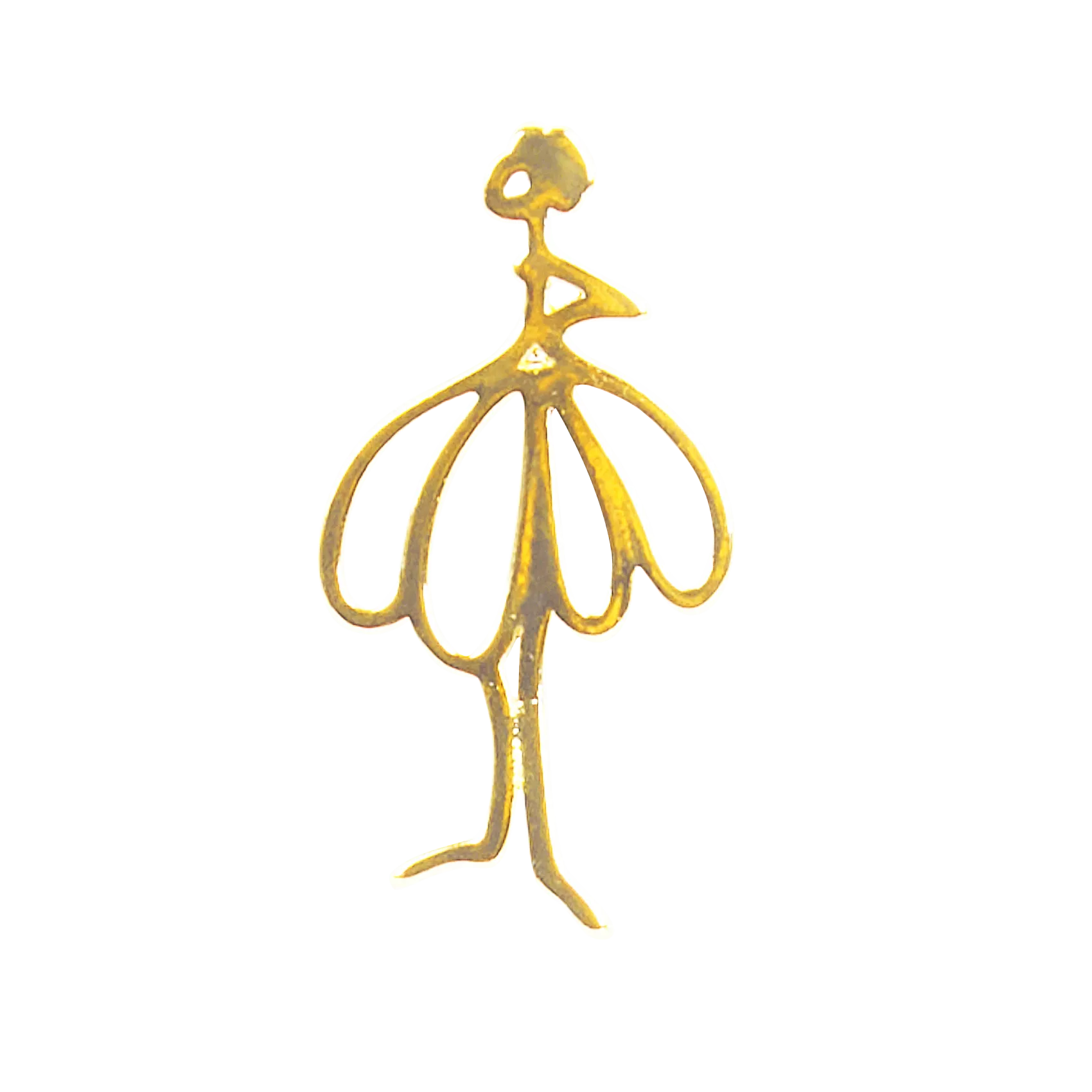 Pin's en laiton Doré ABEL