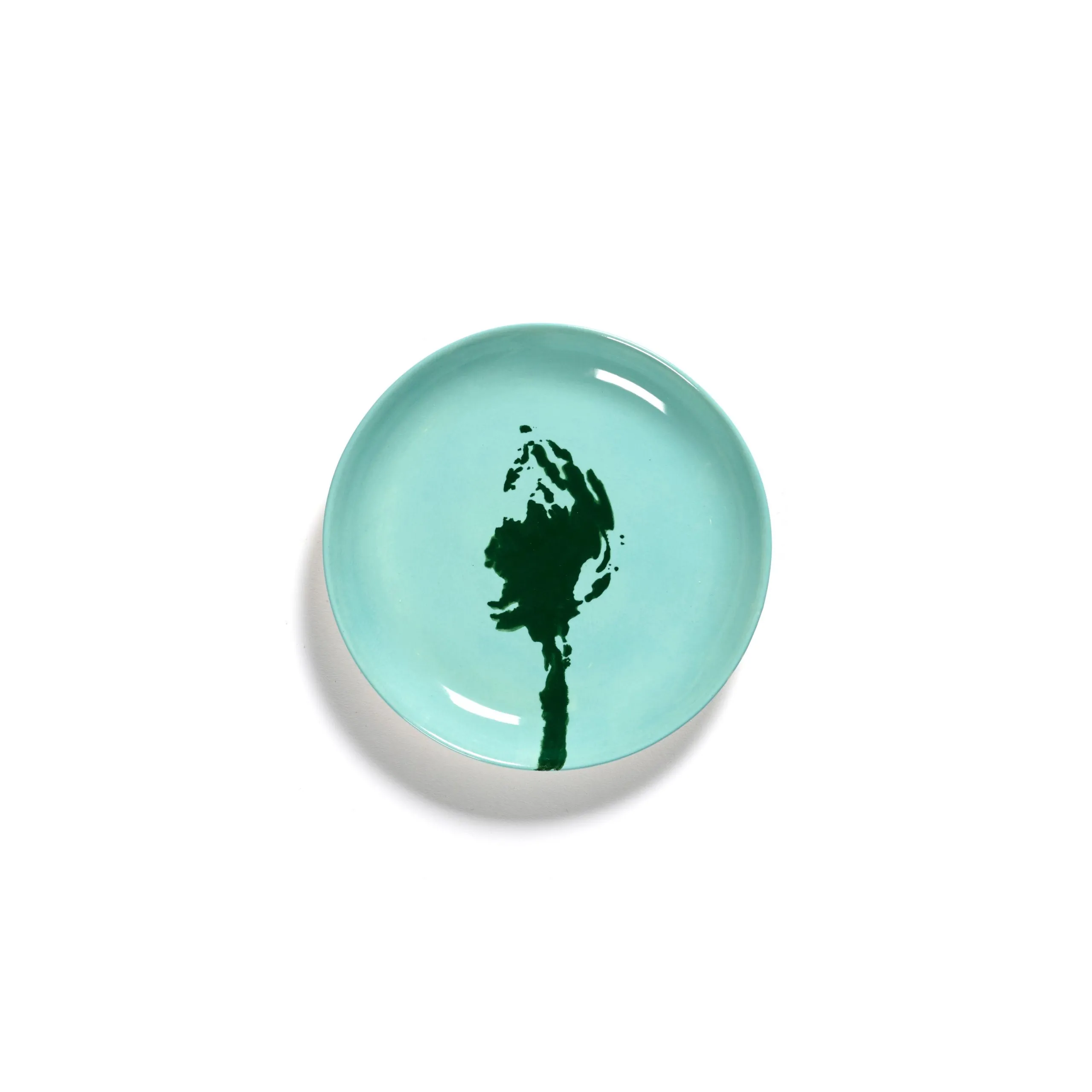 Assiette à mignardises céramique Bleu FEAST