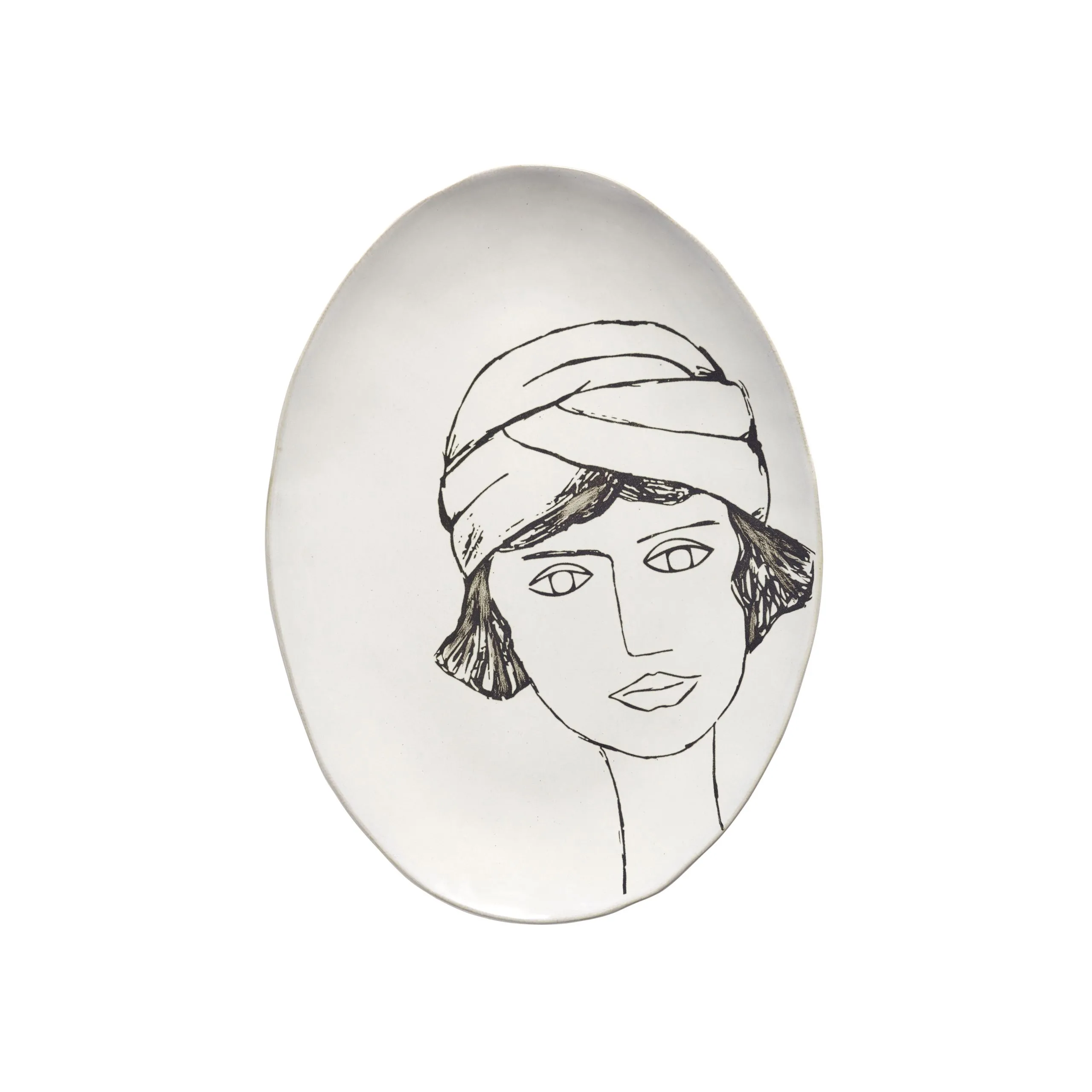 Assiette de présentation céramique Blanc LA MÈRE