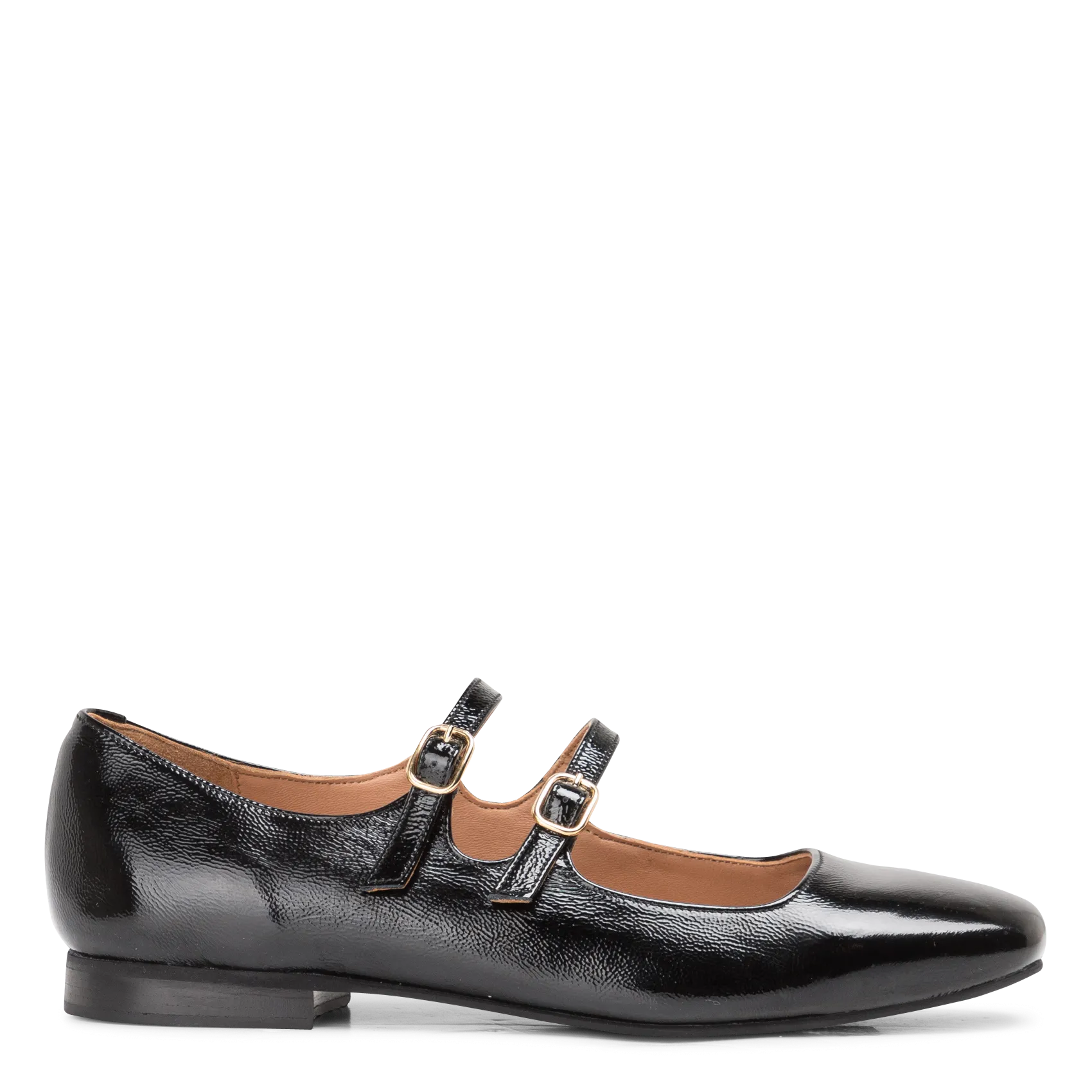 Babies en cuir Noir AURELLA