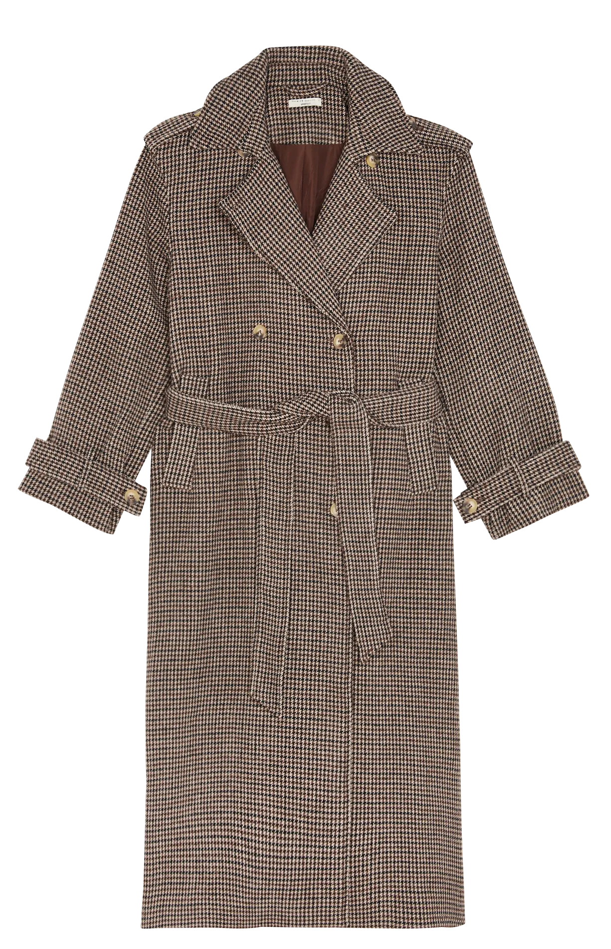 Manteau col à large revers Multicolore