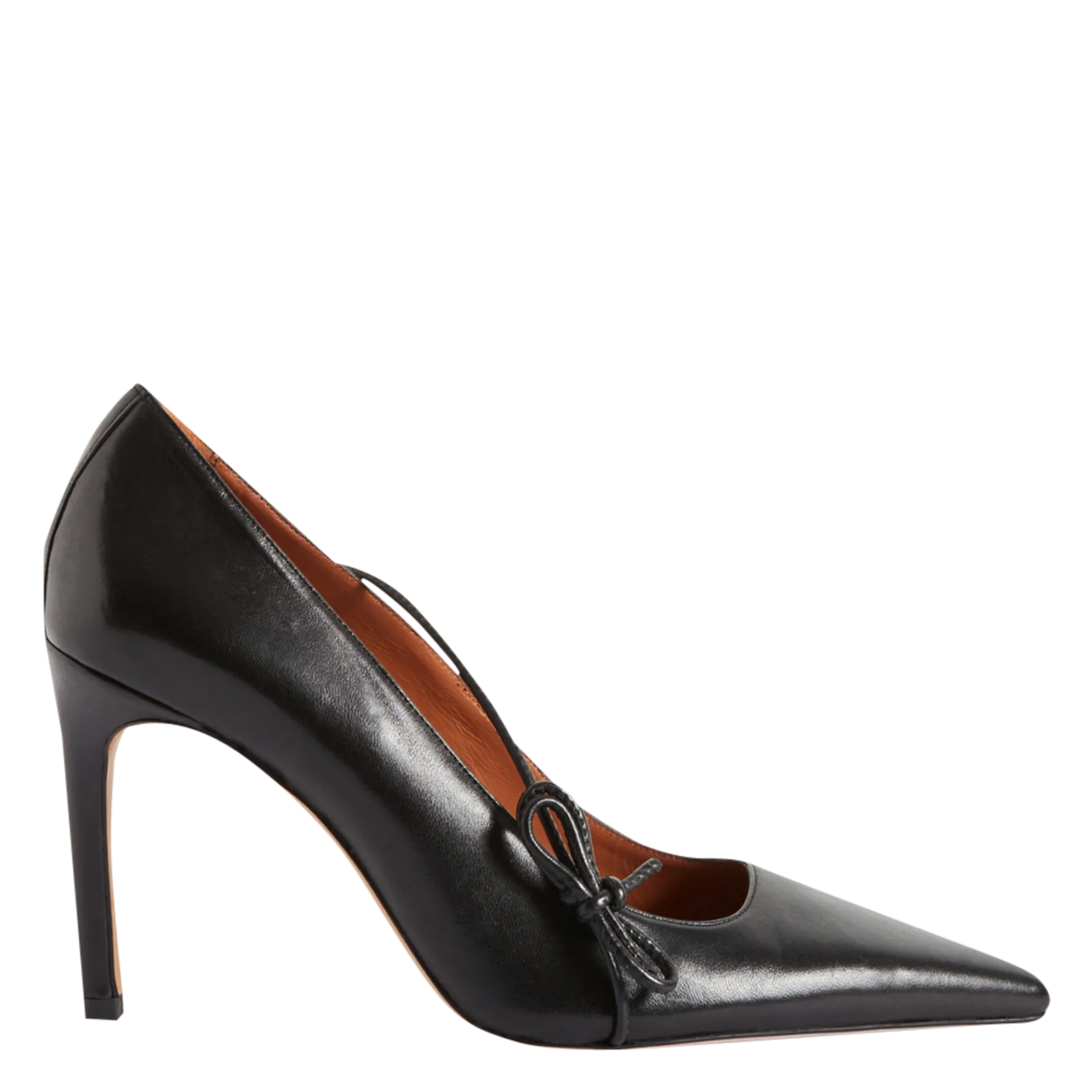 Escarpins en cuir lisse Noir