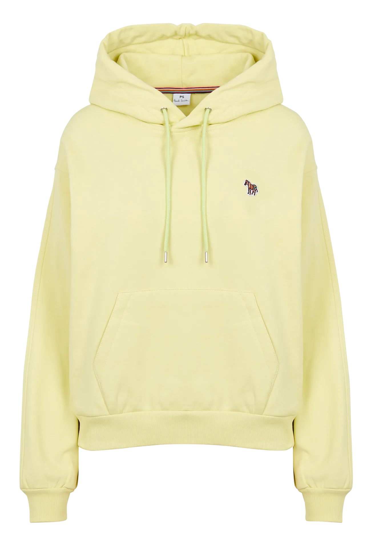 Sweat à capuche oversize en coton bio Jaune