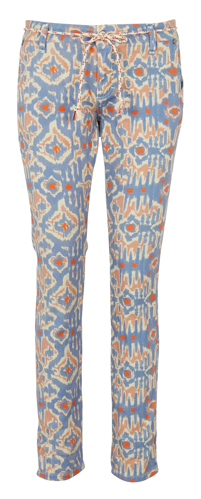 Jean slim en coton mélangé Beige