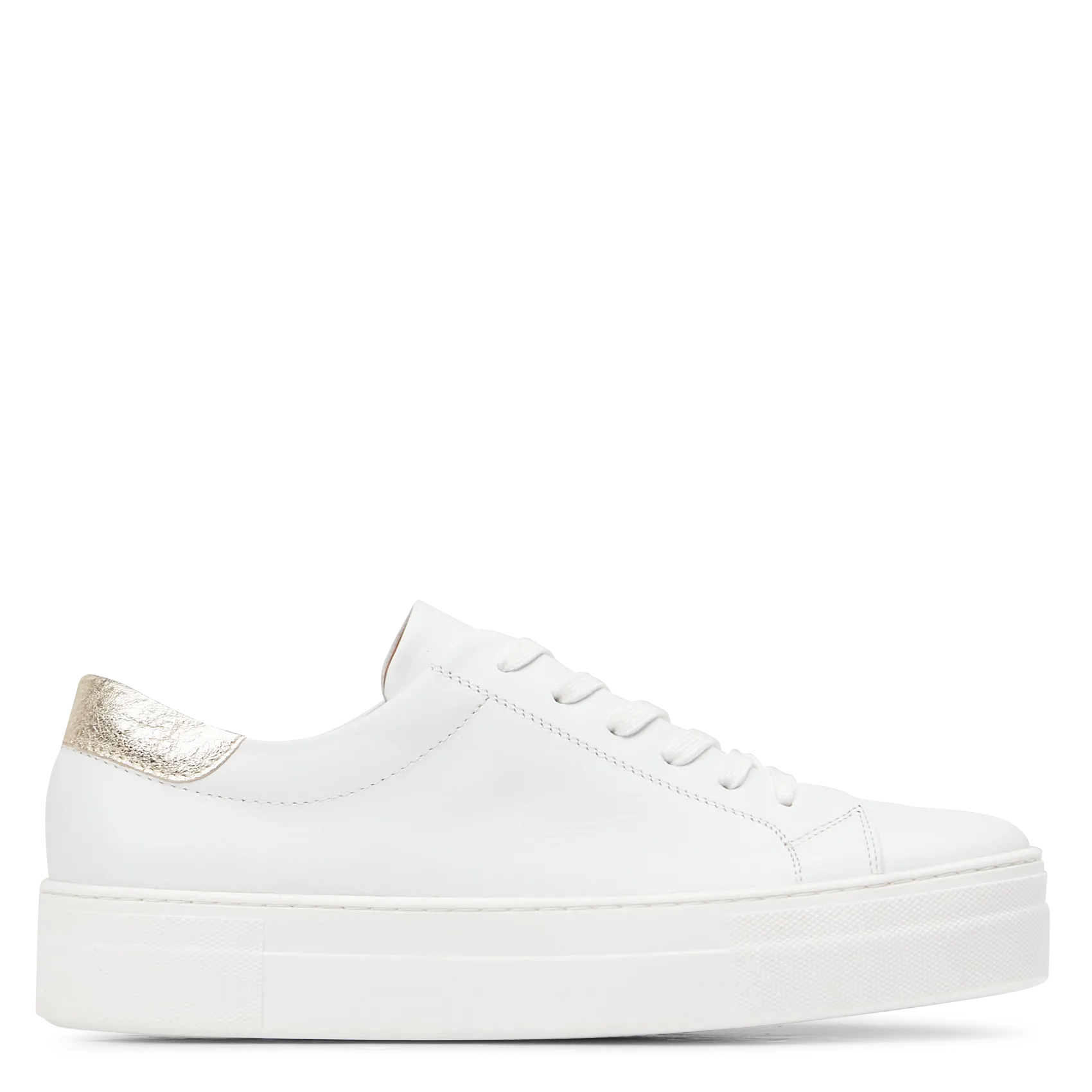 Baskets basses en cuir Blanc ANNAEL