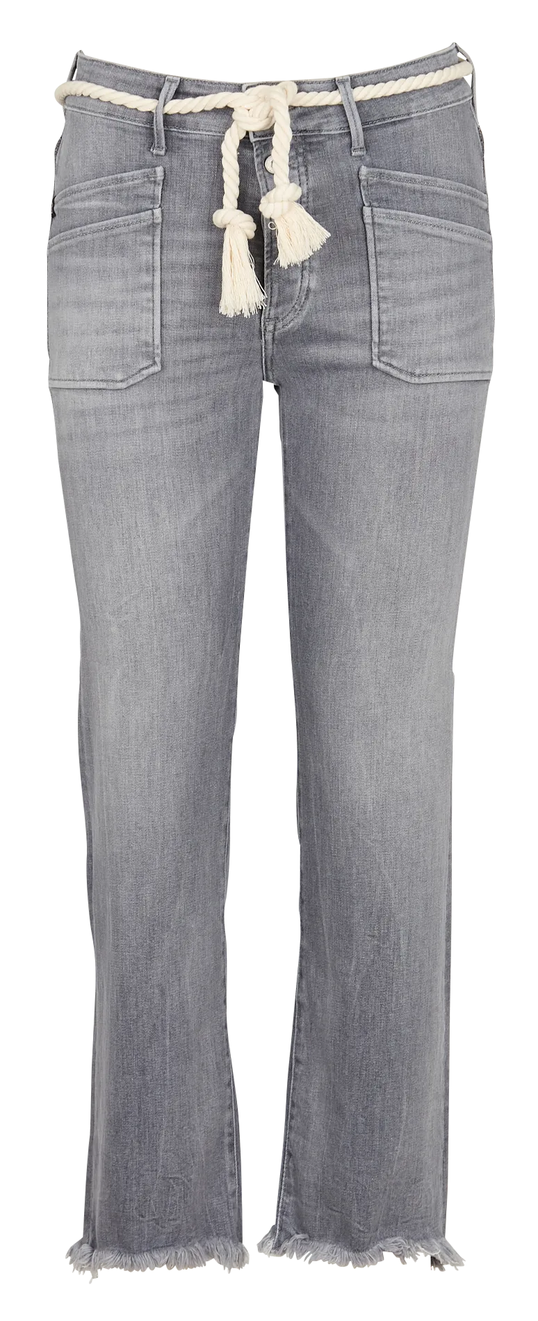 Jean droit taille haute Gris PRICILIA