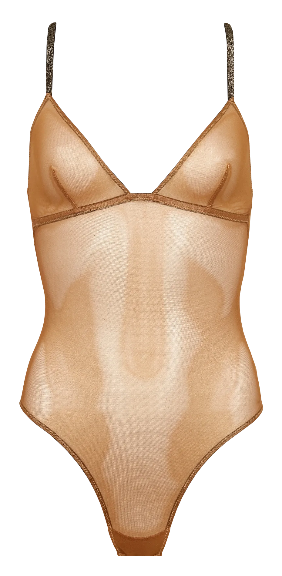 Body effet métallisé Doré LUANA