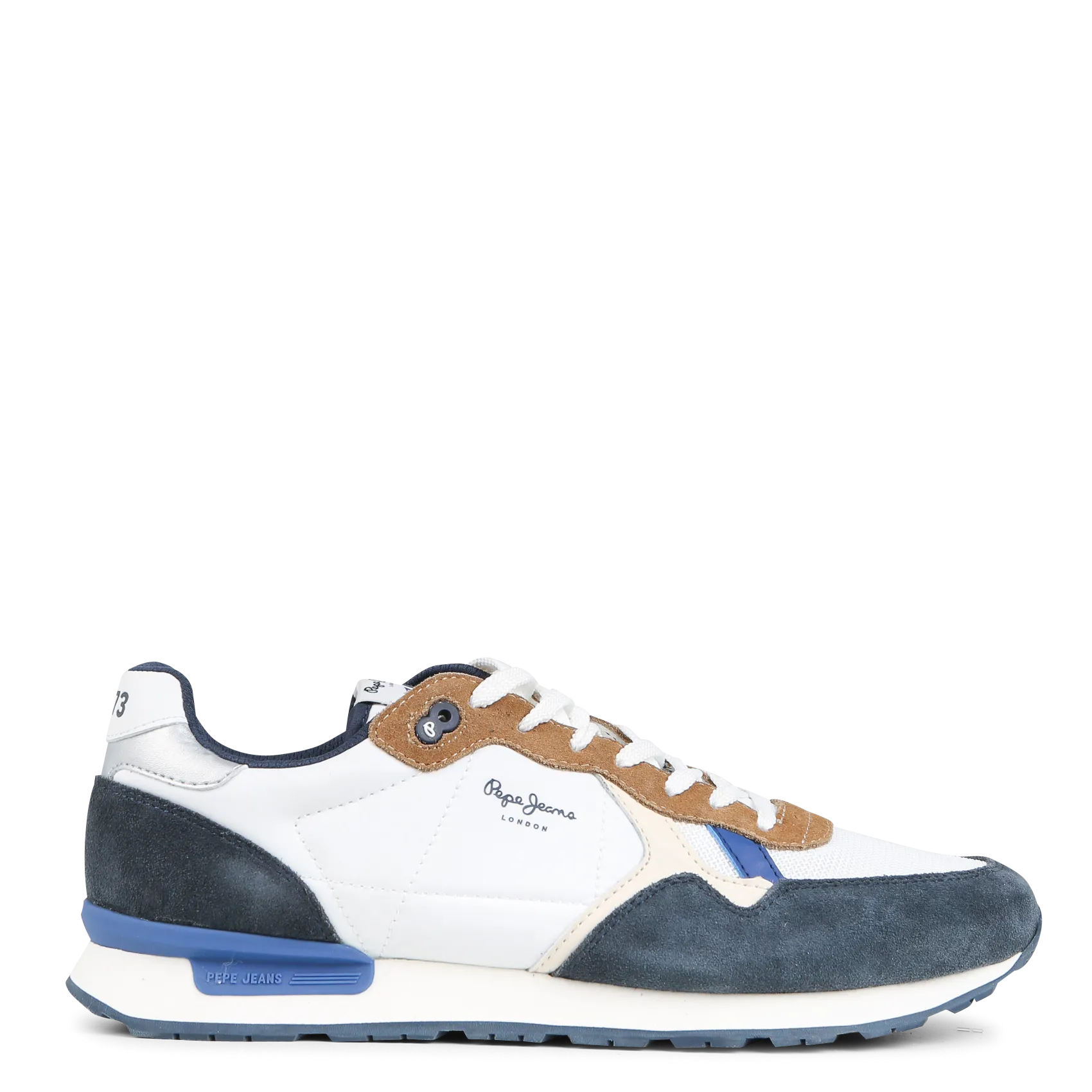 Baskets basses compensées Bleu BRIT MIX M