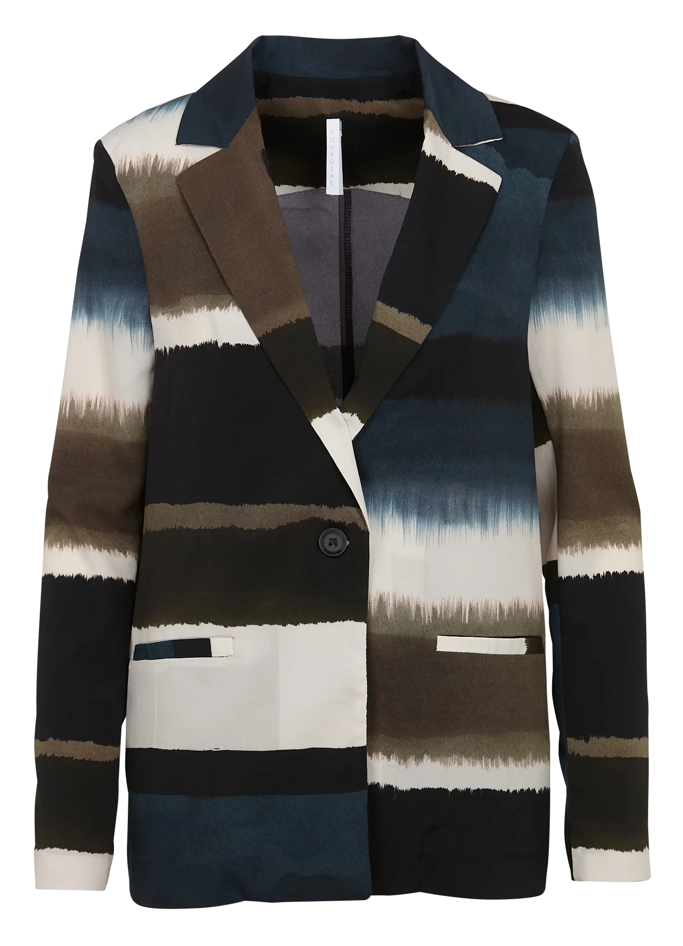 Blazer fluide imprimé Multicolore