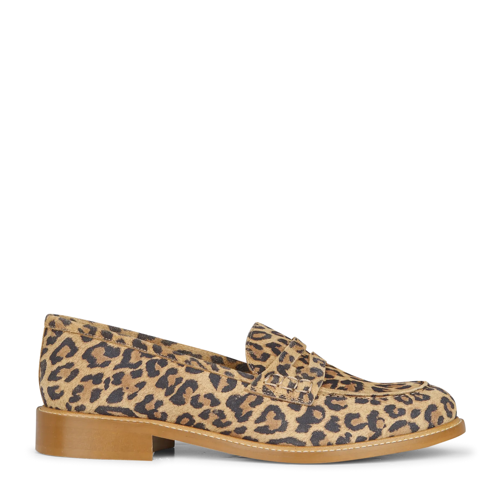 Mocassins léopard en cuir velours Multicolore ANGELLA