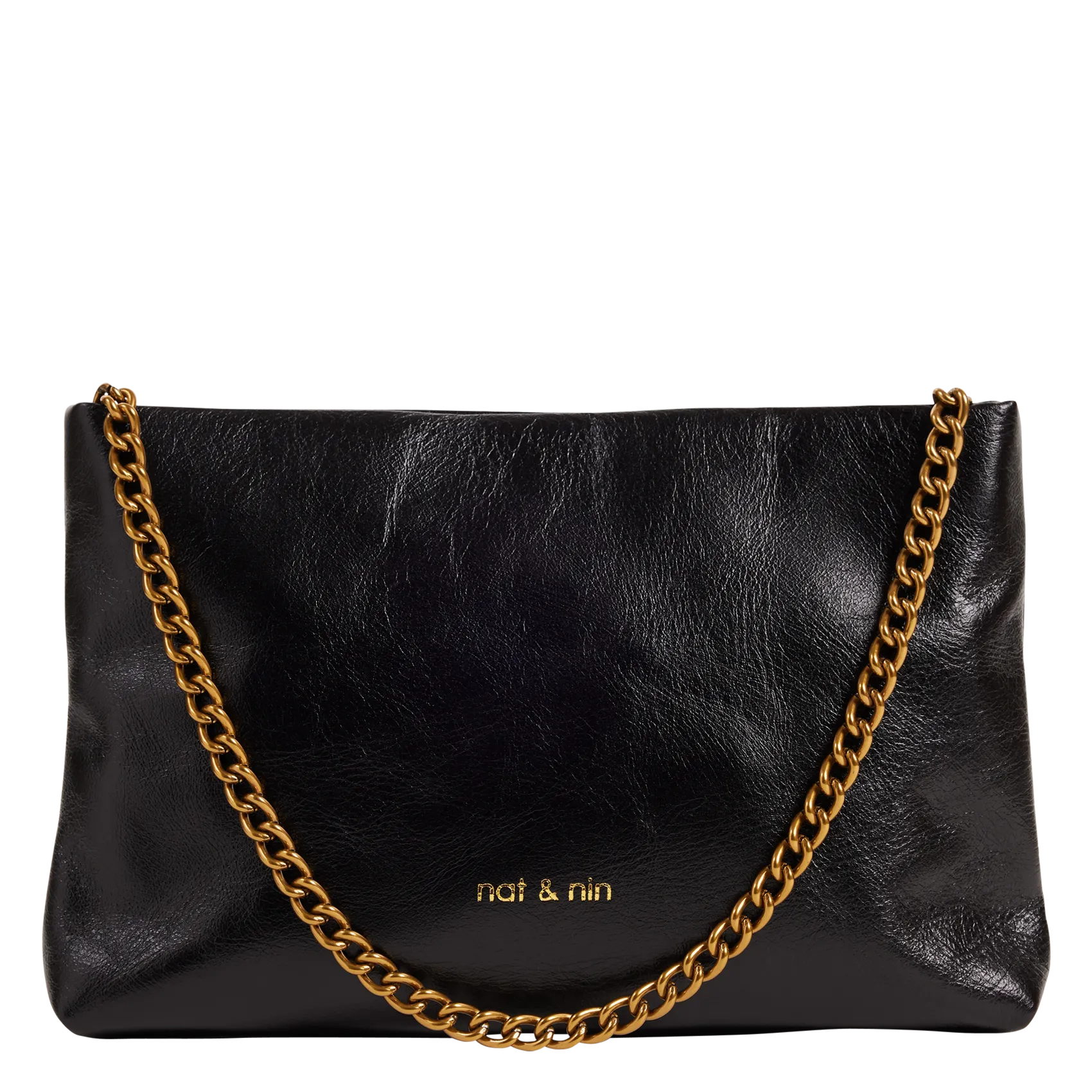 Pochette en cuir Noir MOLLY