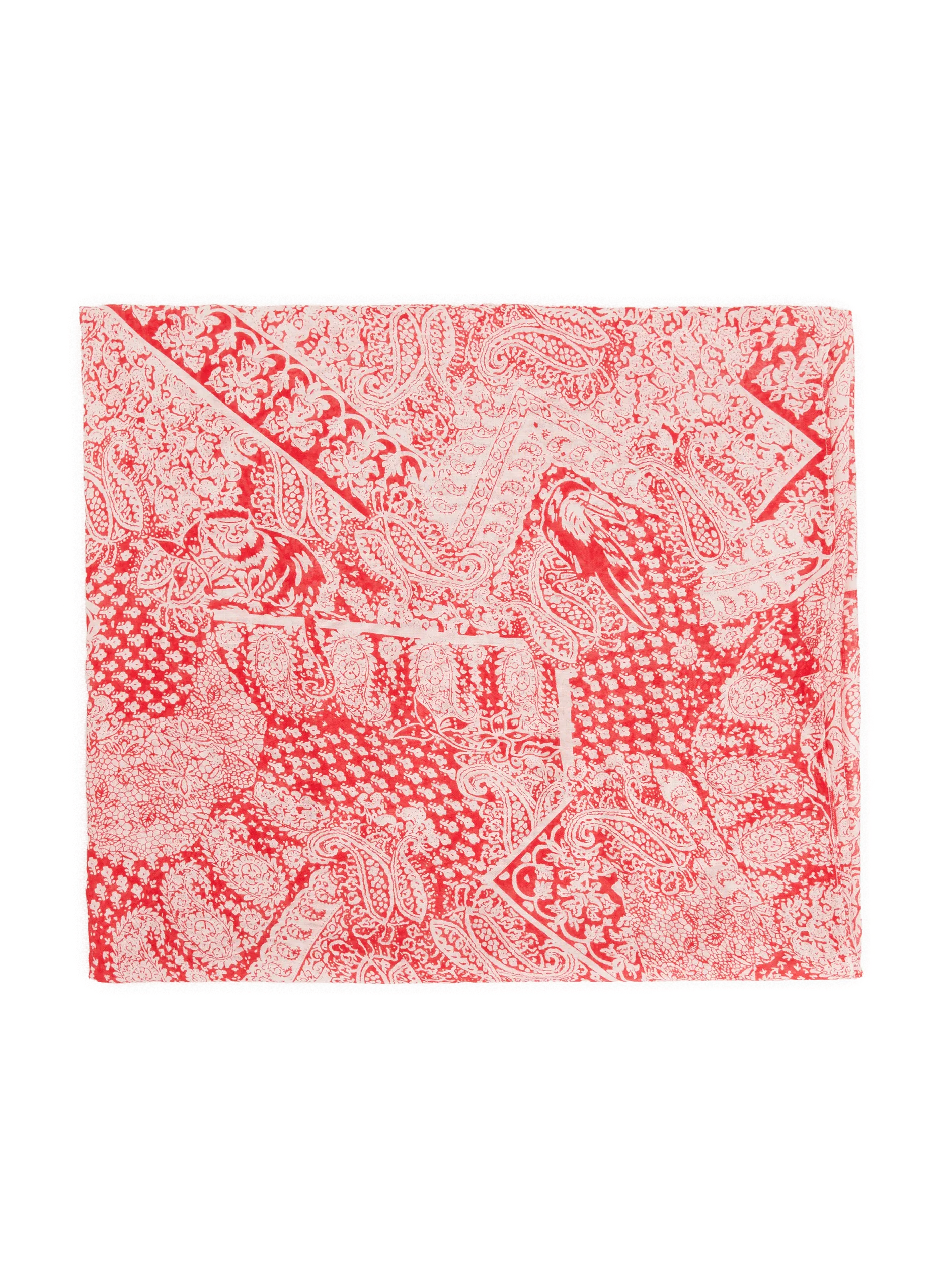 Foulard à imprimé Rouge