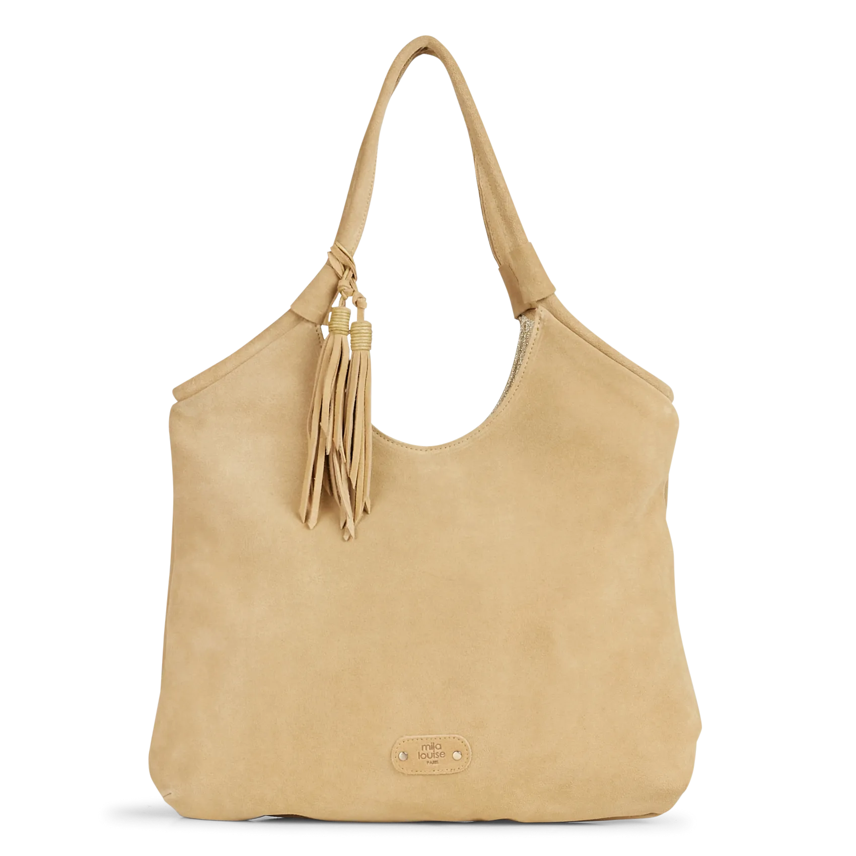 Sac shopping en cuir velours Multicolore POLDY