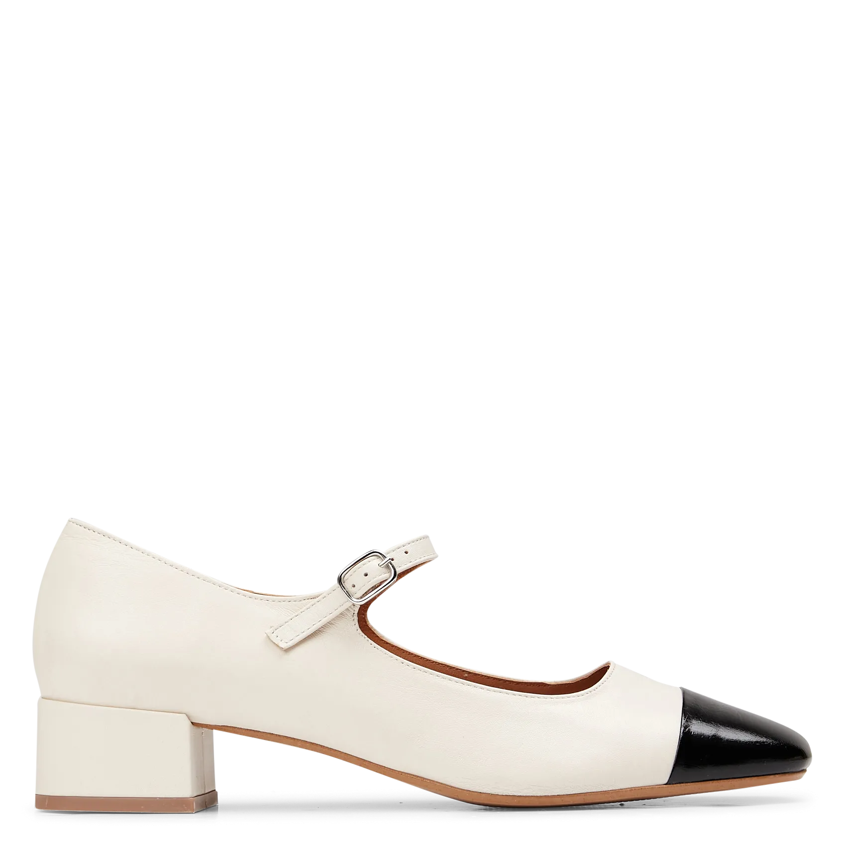 Babies petit talon en cuir Multicolore BLONDINE