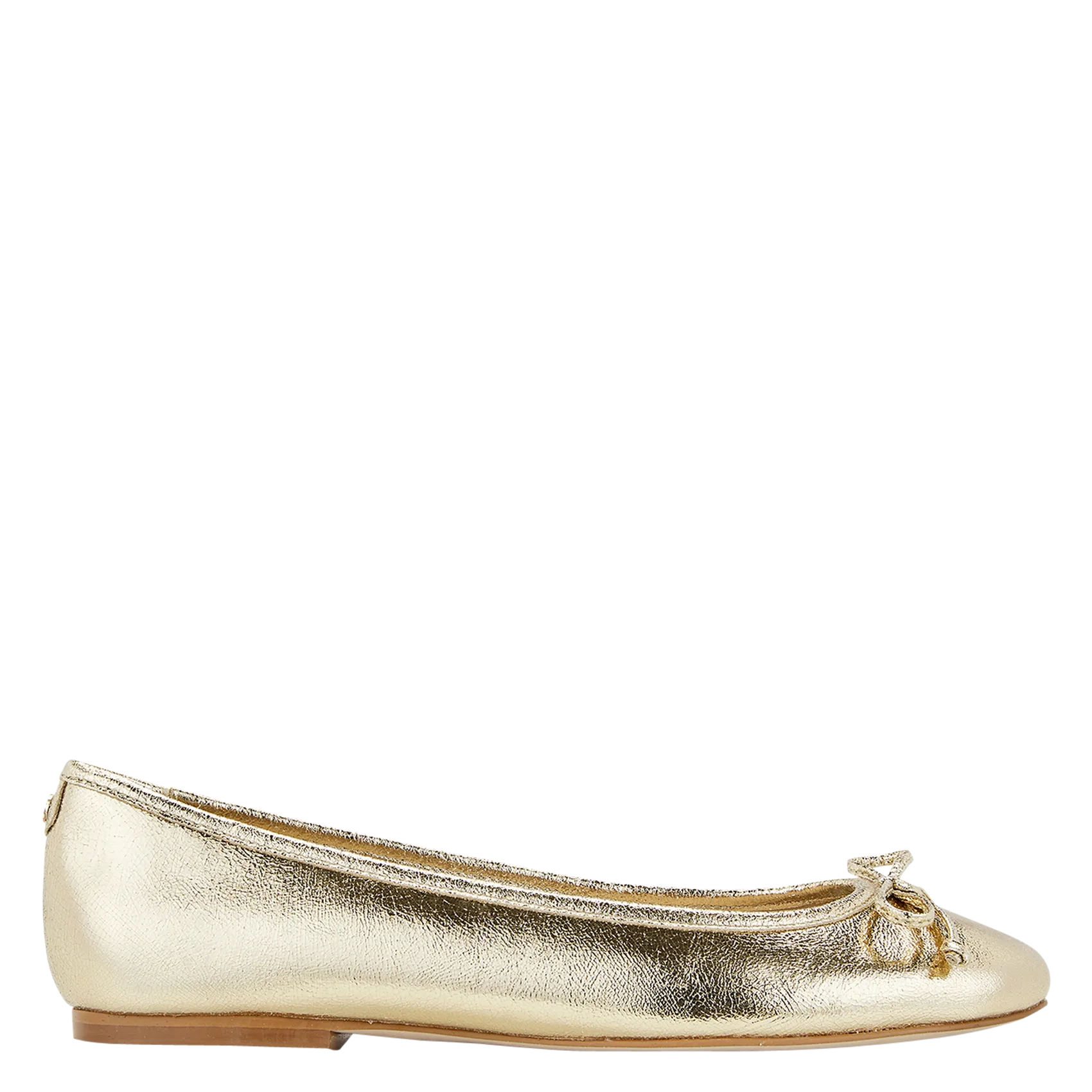 Ballerines en cuir Doré ODINE