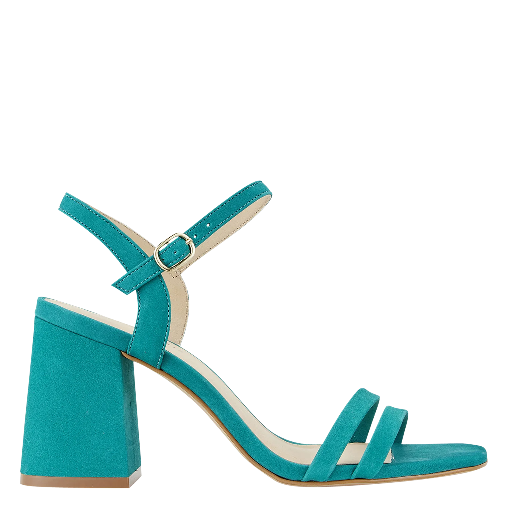 Sandales hautes en cuir velours Bleu ZALAU