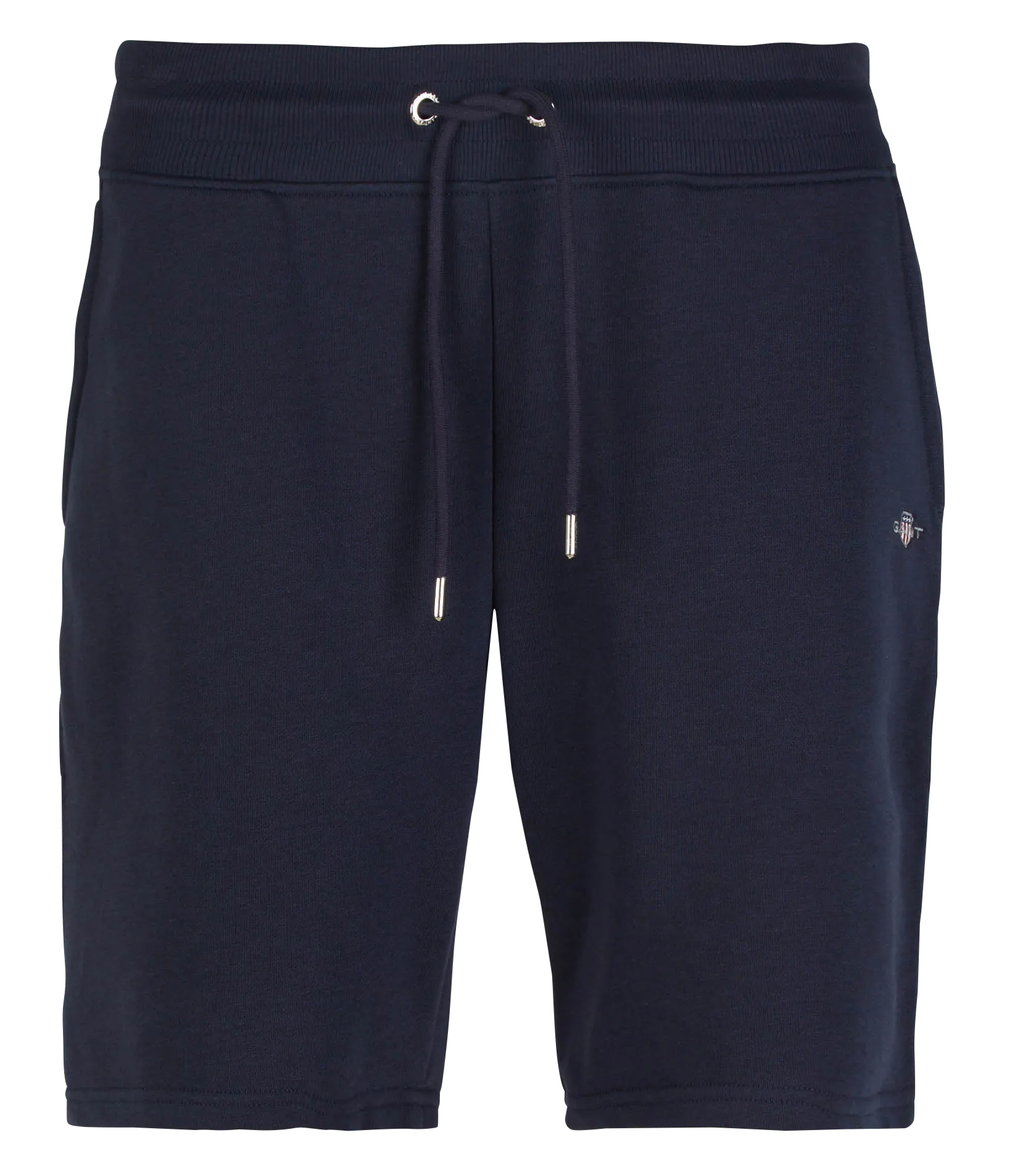 Short droit en coton molletonné Bleu