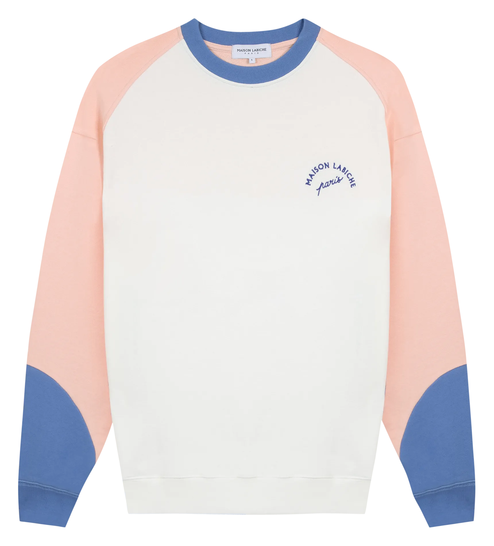 Sweat col rond en coton bio Blanc LEDRU MINI MLB PARIS